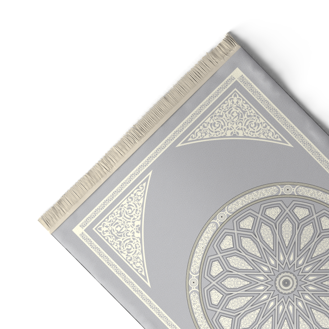 Prayer Mat AL-Qubba Grey - Velvet