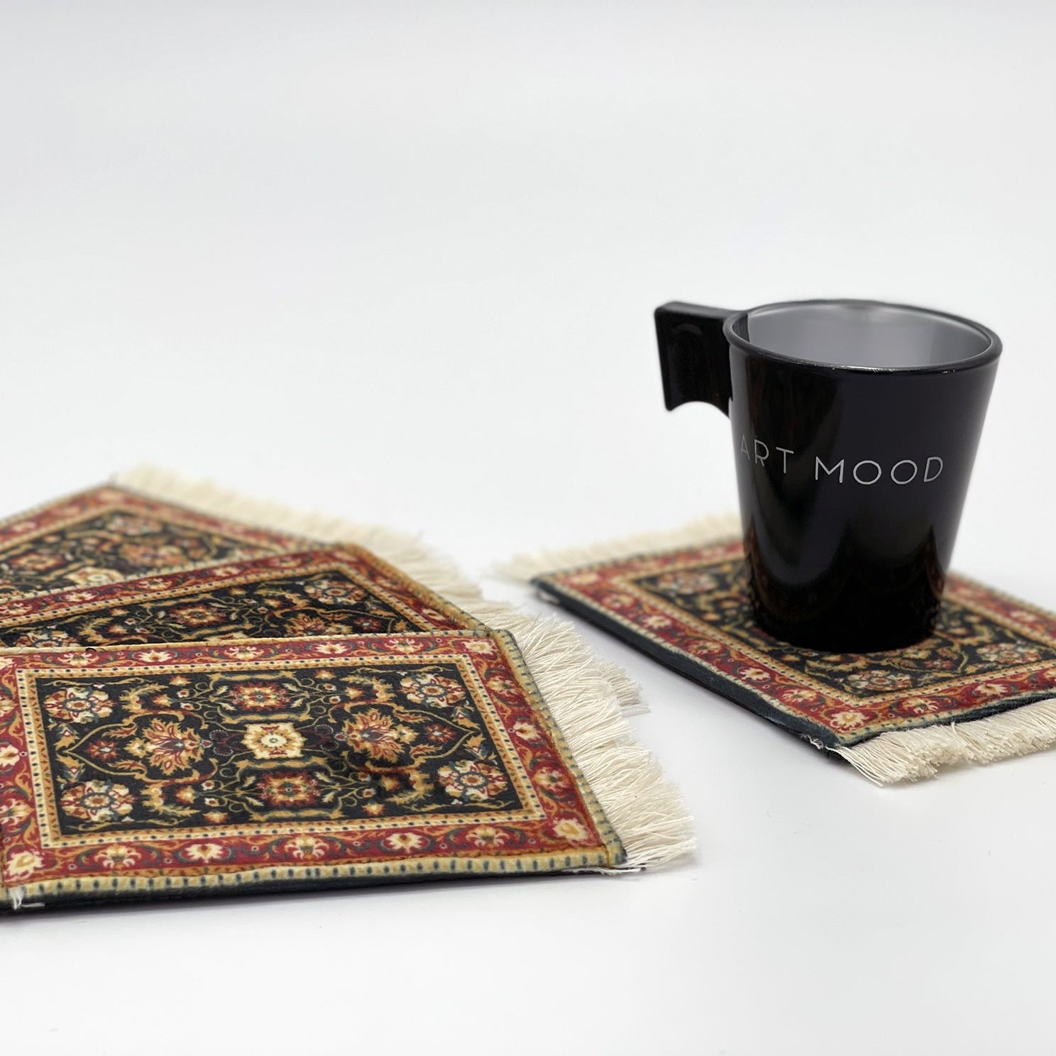 RUG COASTER SET - DESIGN 1