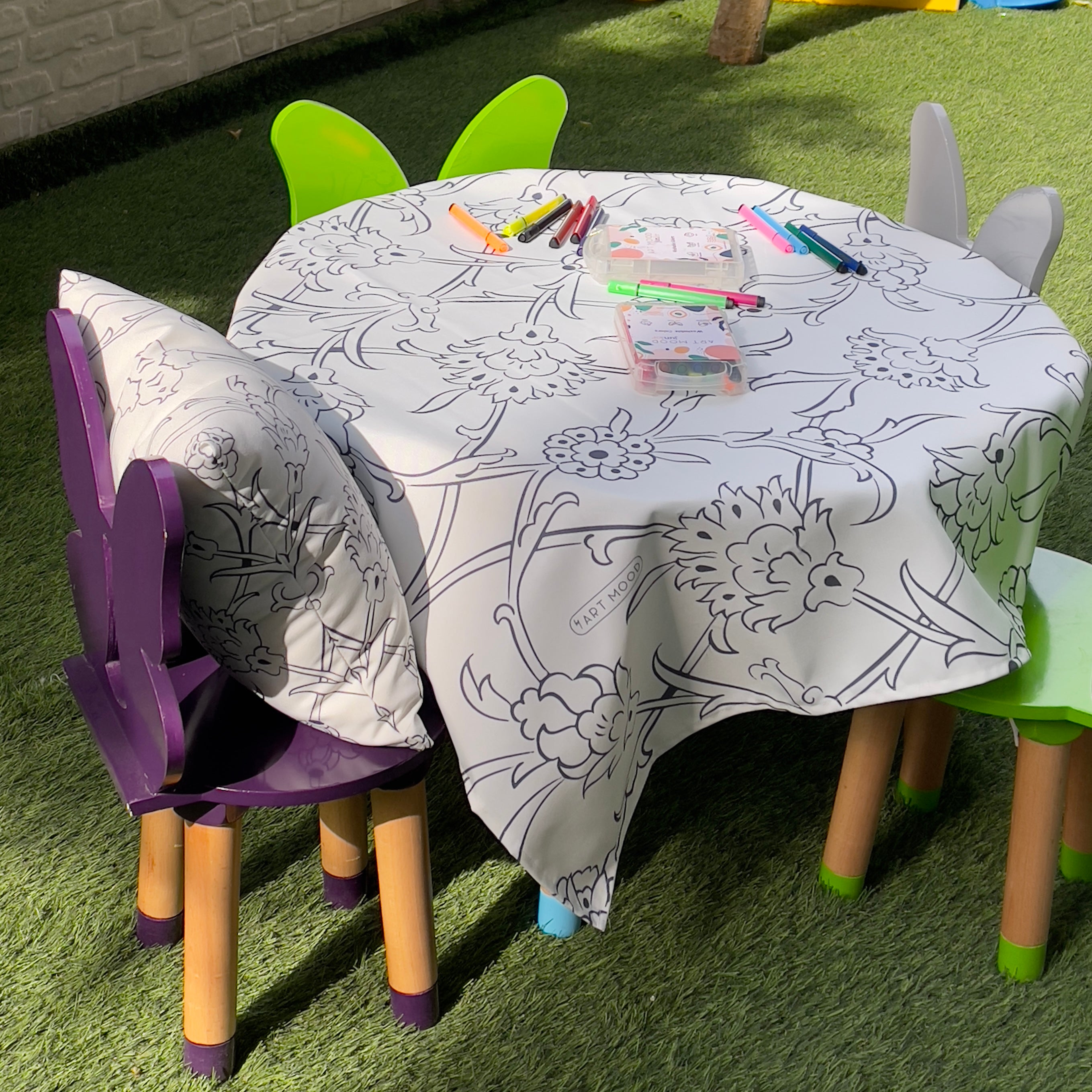 Coloring Tablecloth - Ornament Design