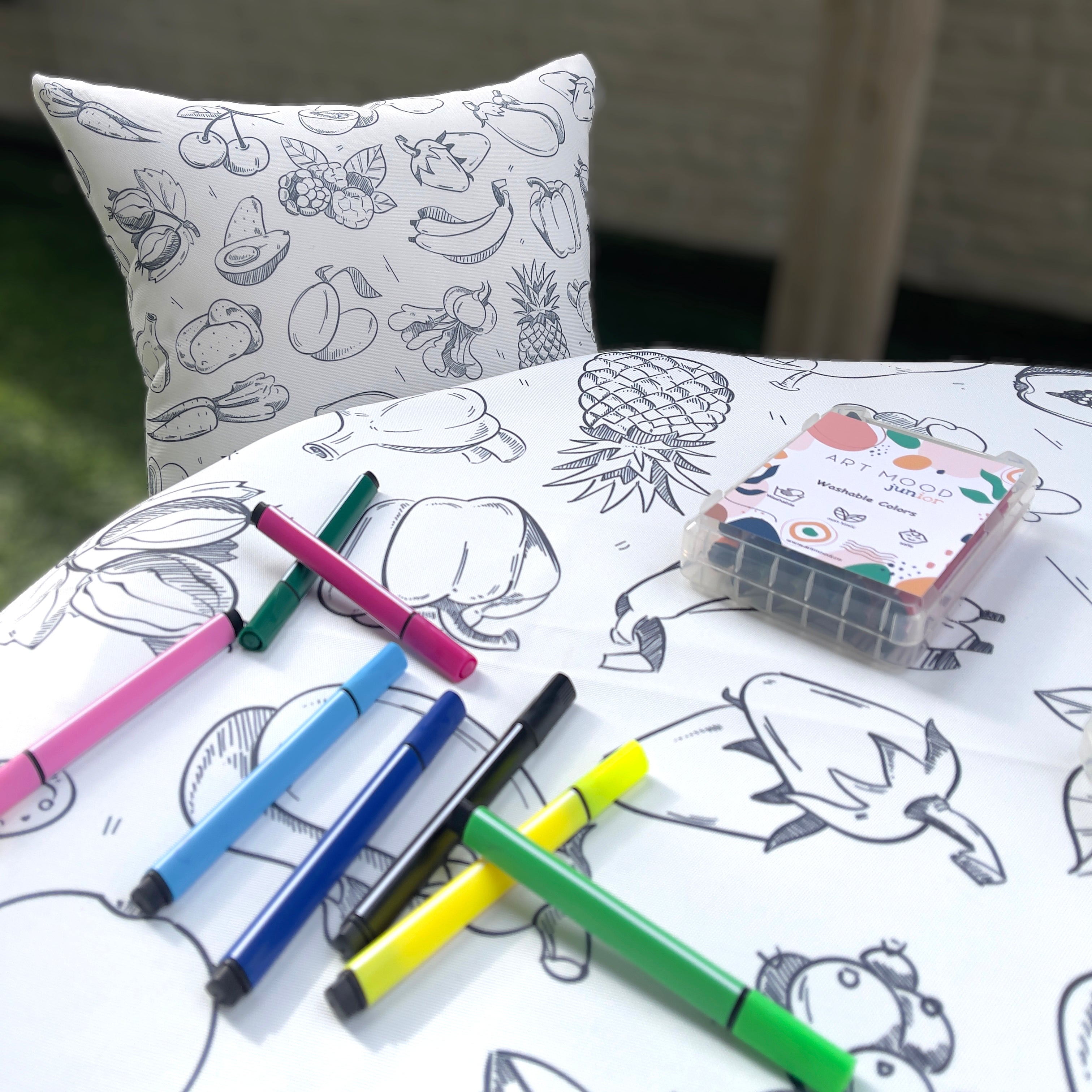 Coloring Tablecloth - Food Design