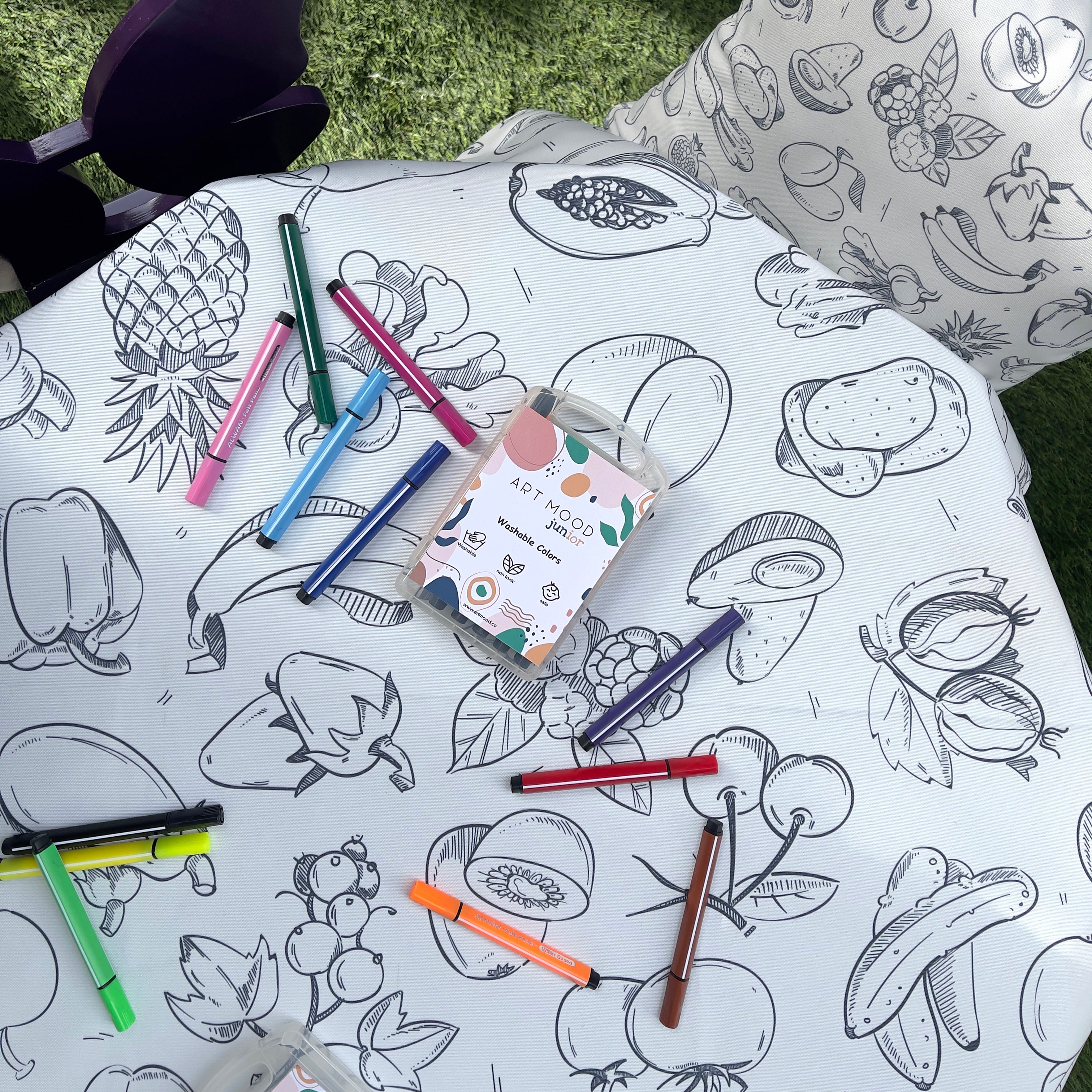 Coloring Tablecloth - Food Design