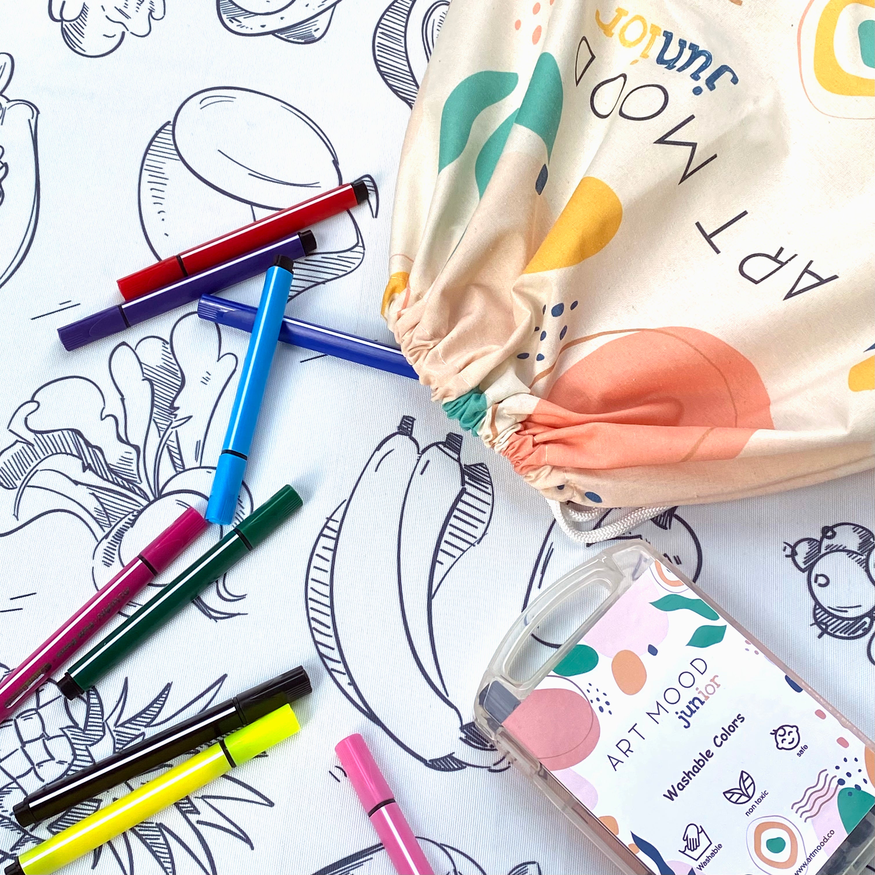 Coloring Tablecloth - Food Design