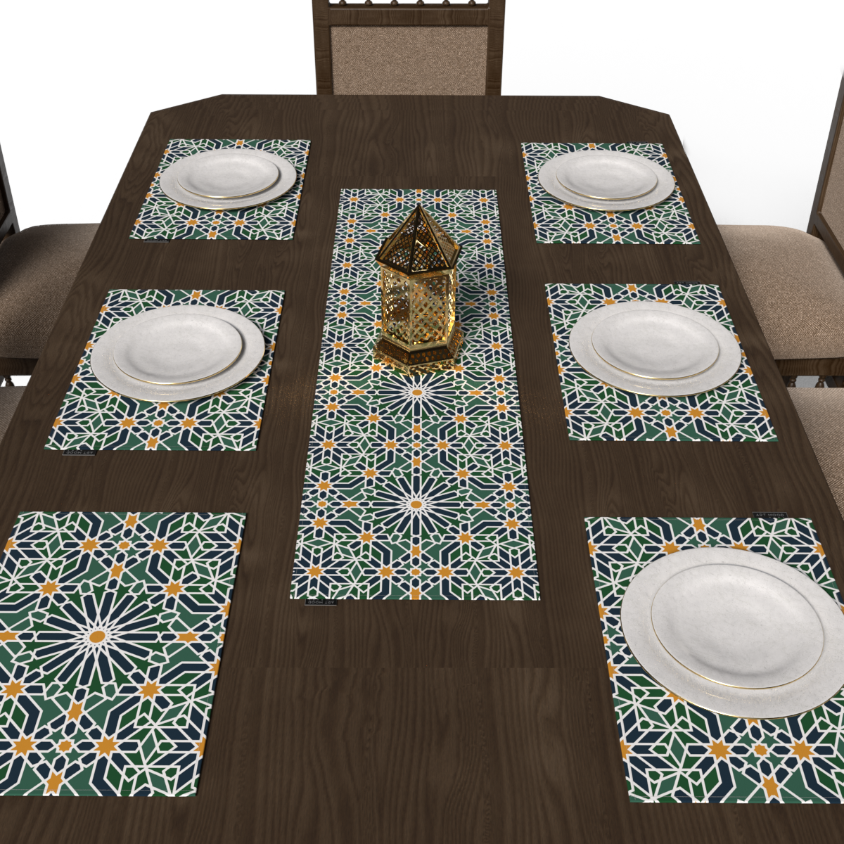 Adden Placemats & Runner Set