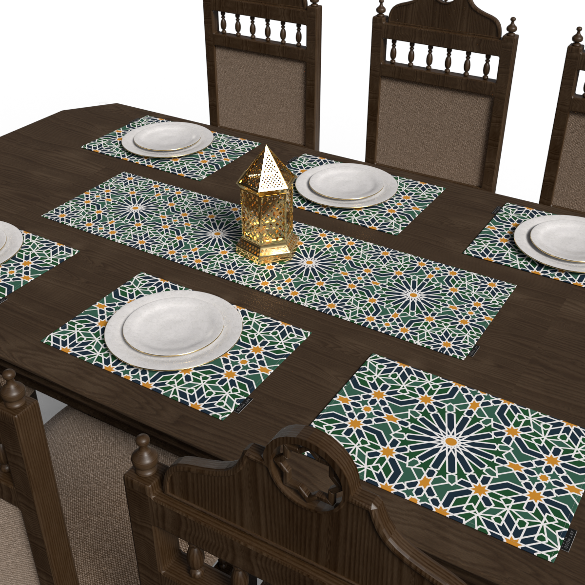 Adden Placemats & Runner Set