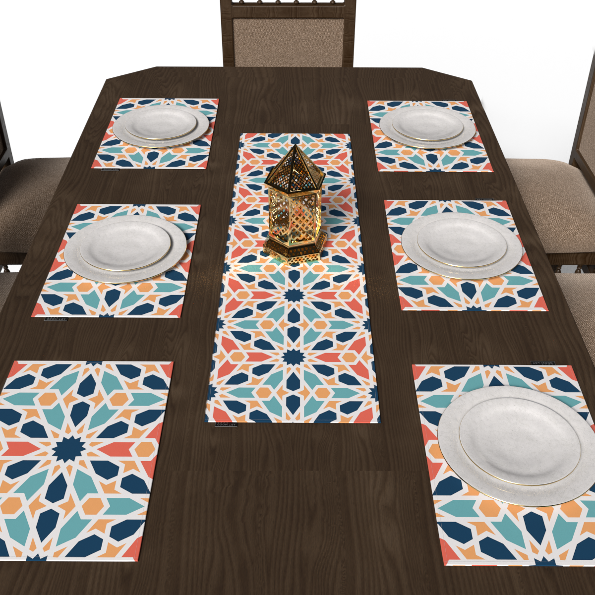 Arabesque Placemats & Runner Set