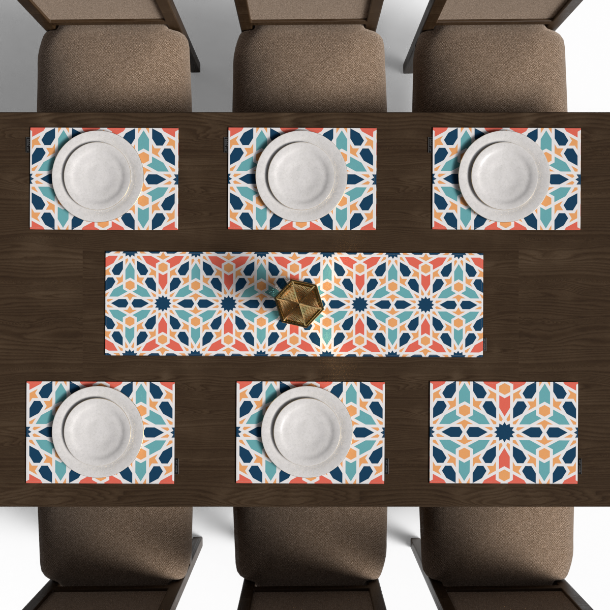 Arabesque Placemats & Runner Set
