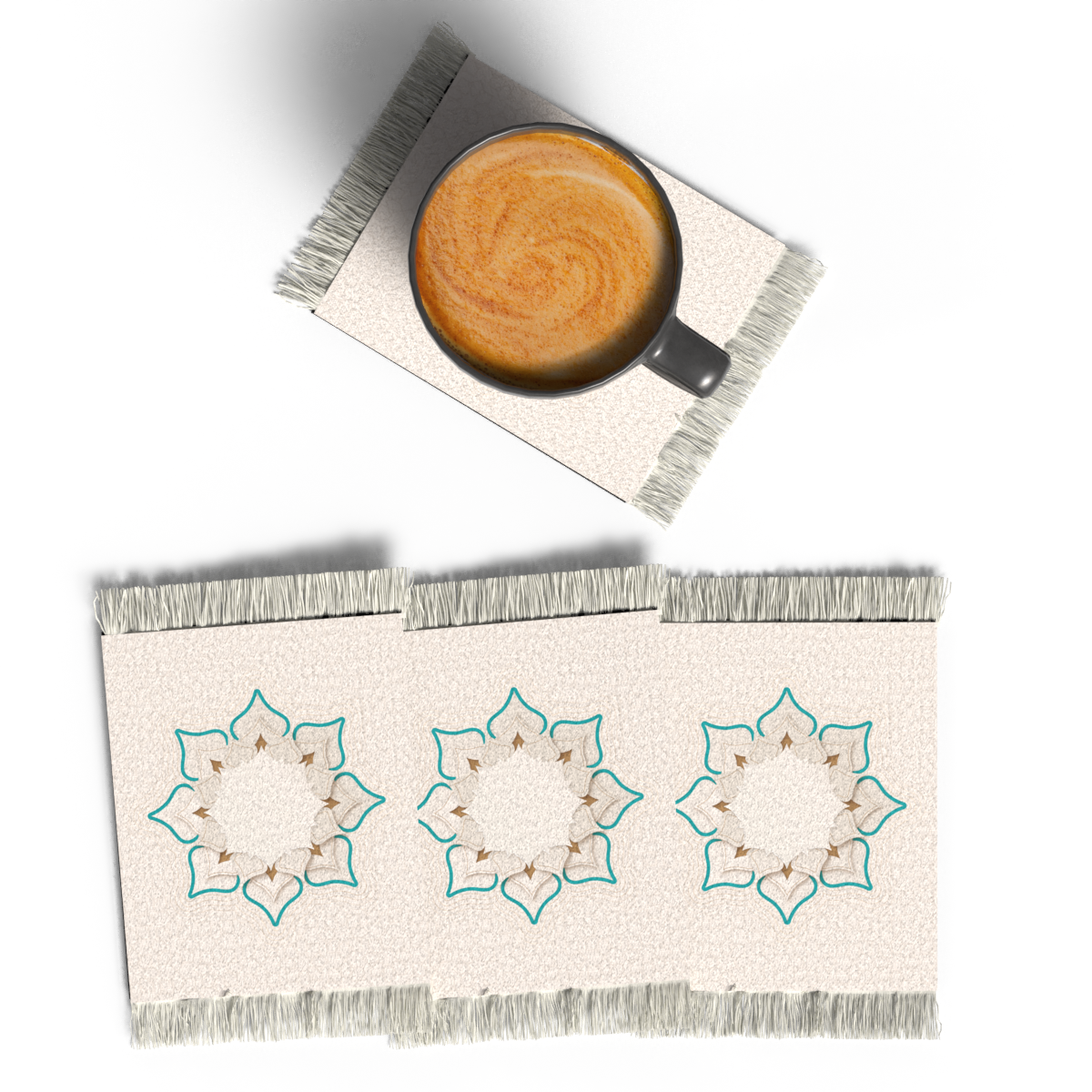 Dorra - RUG COASTER SET