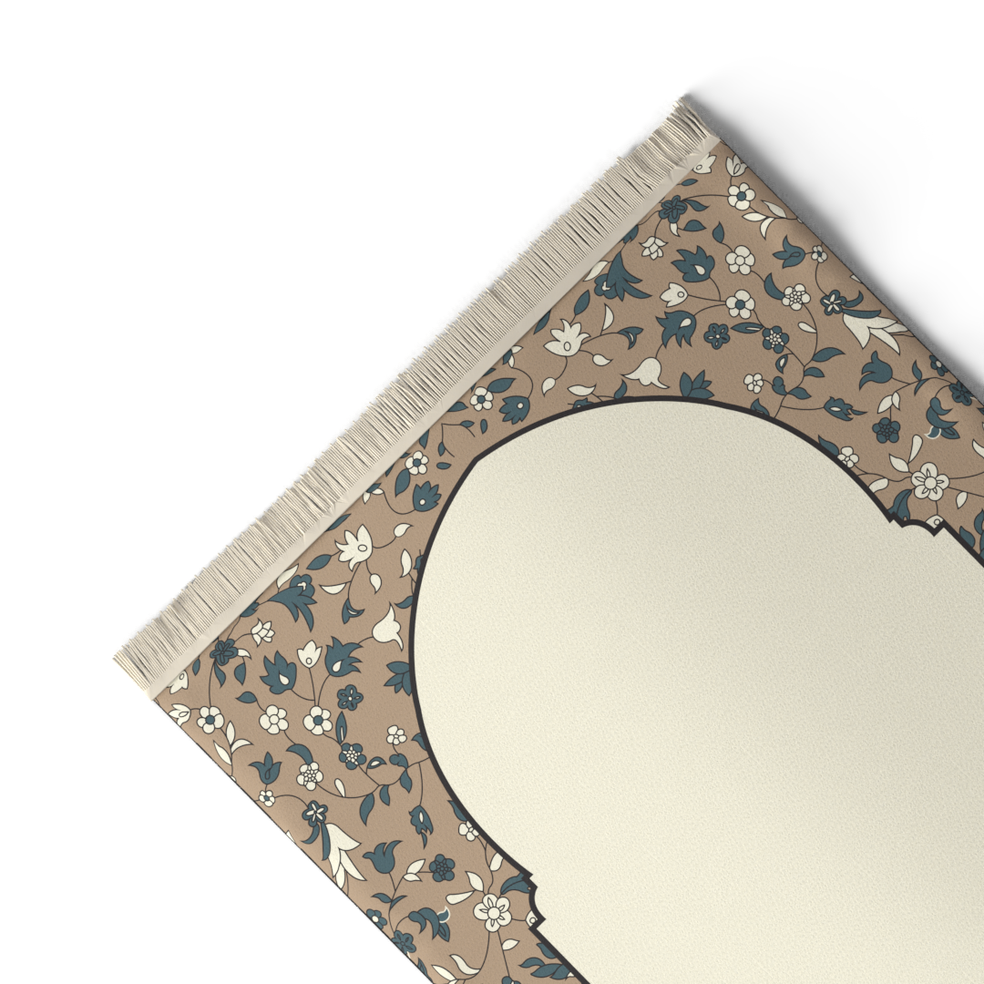 Prayer Mat AL-Rawda Beige - Velvet