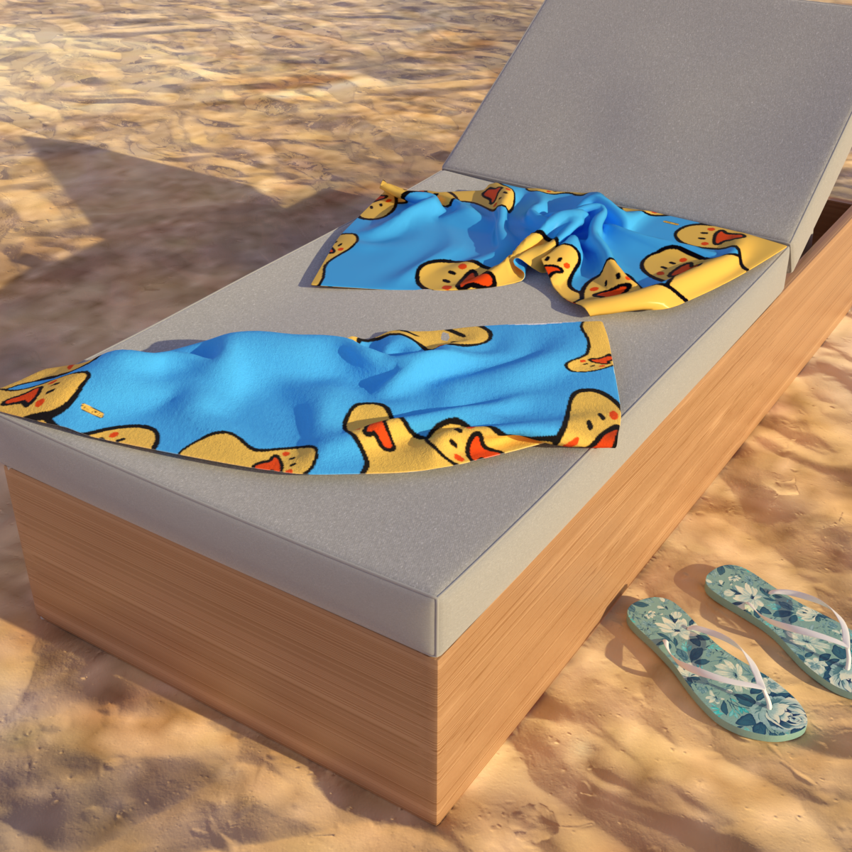 Ducky Towel Beach Mat (KIDS SIZE)