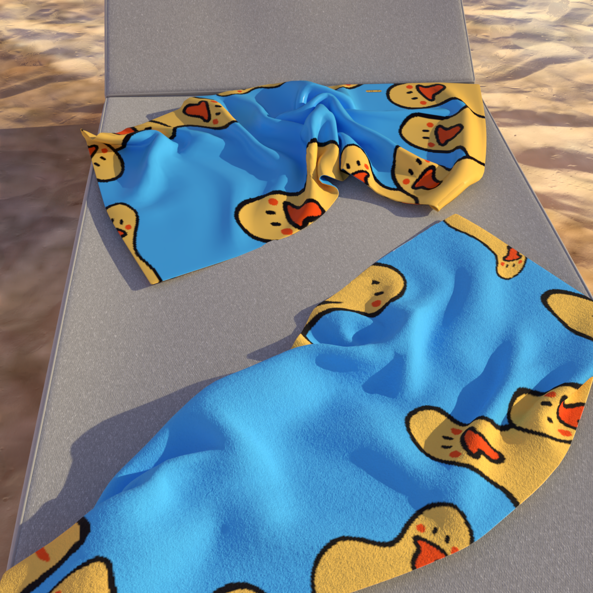 Ducky Towel Beach Mat (KIDS SIZE)