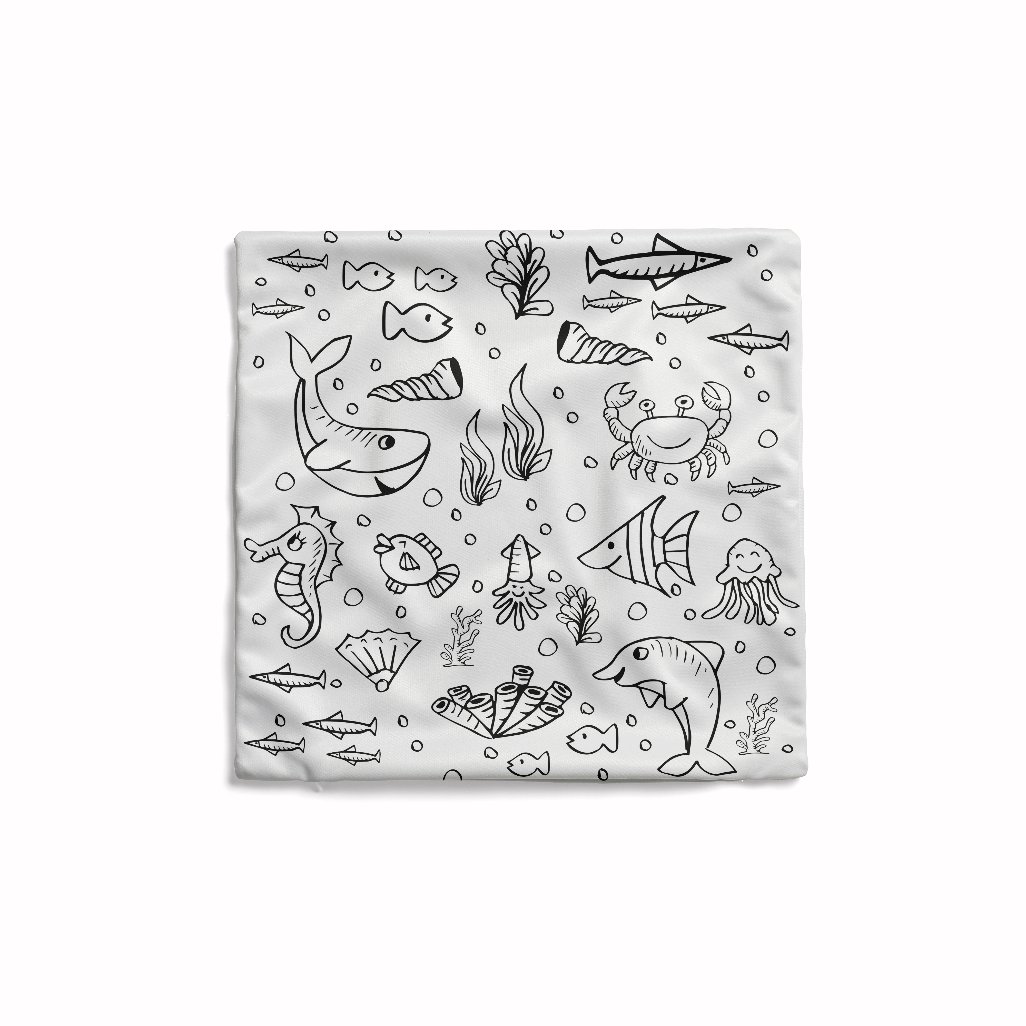 Coloring Cushion - Fish Design