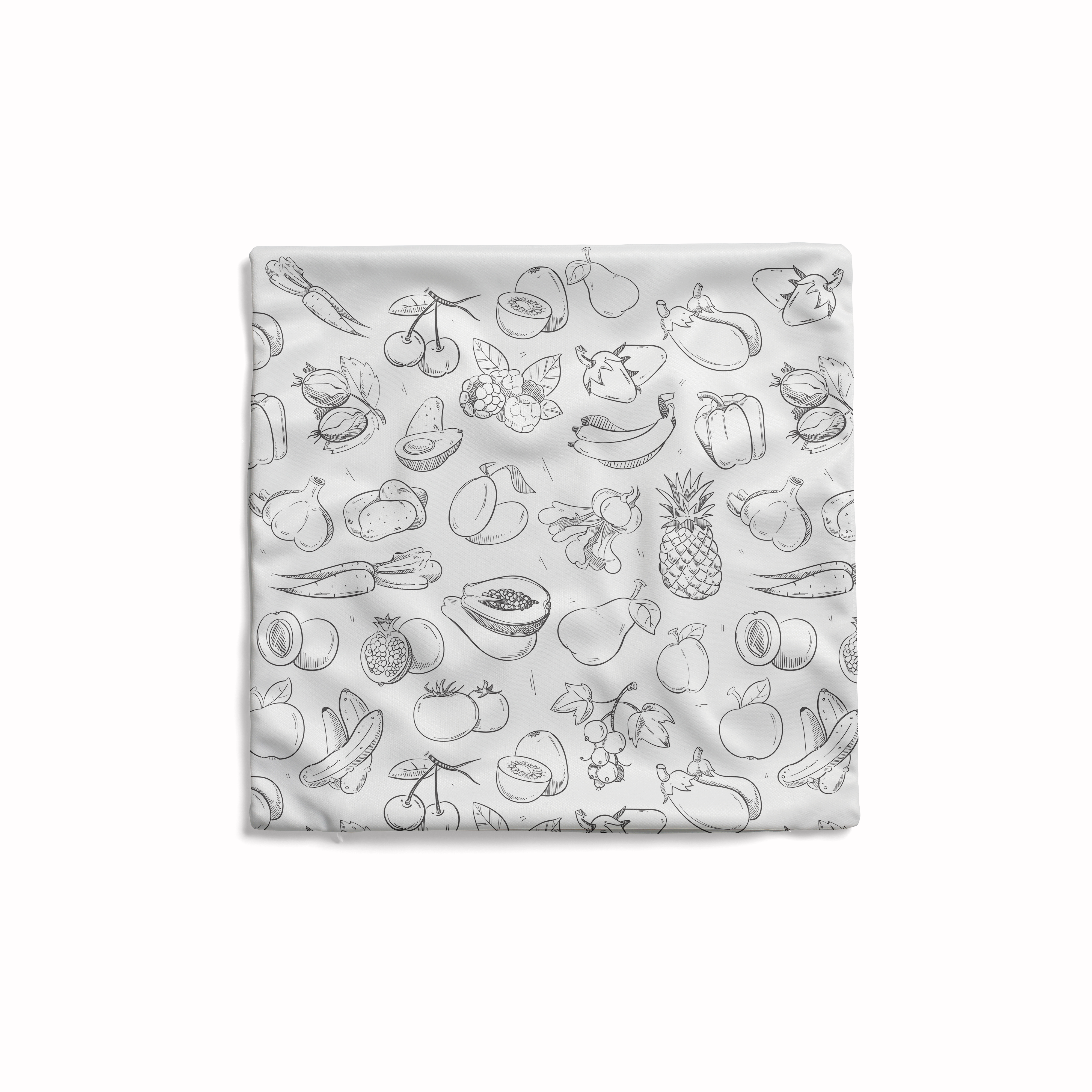 Coloring Cushion - Food Design