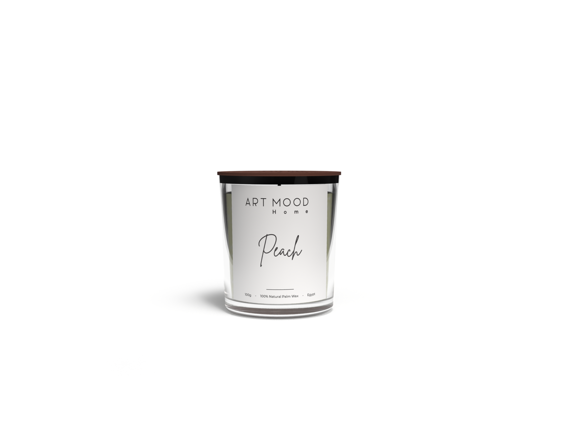 Peach Scented Candle - Glass Container 100g