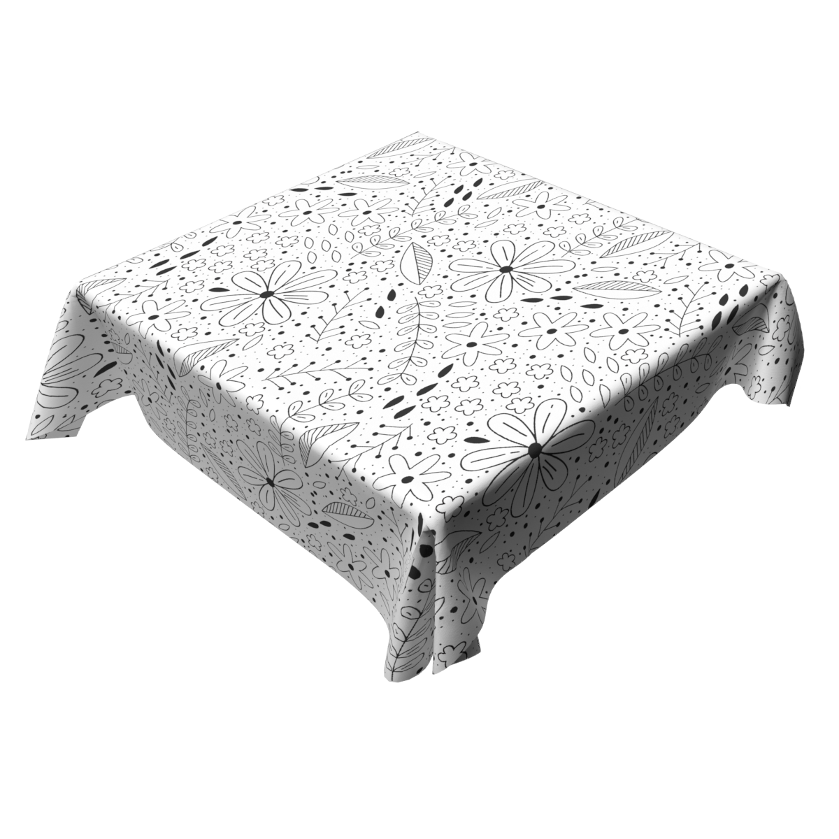 Coloring Tablecloth - Flowers Design