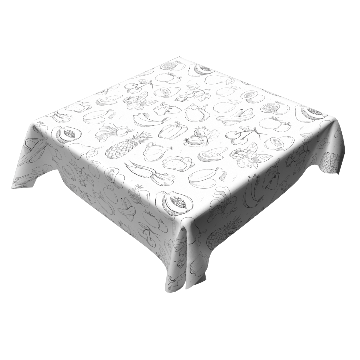 Coloring Tablecloth - Food Design