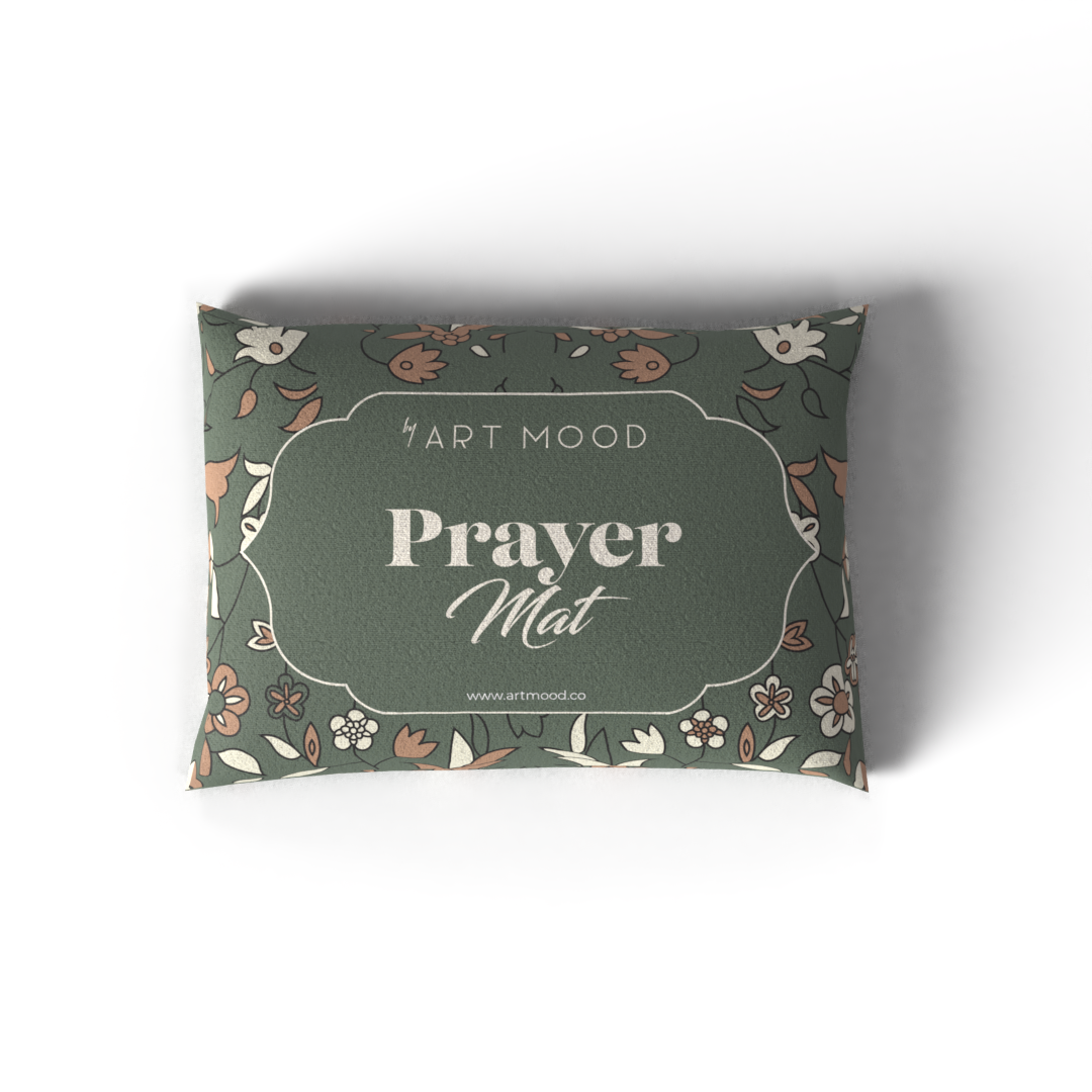 Prayer Mat AL-Rawda Olive - Velvet