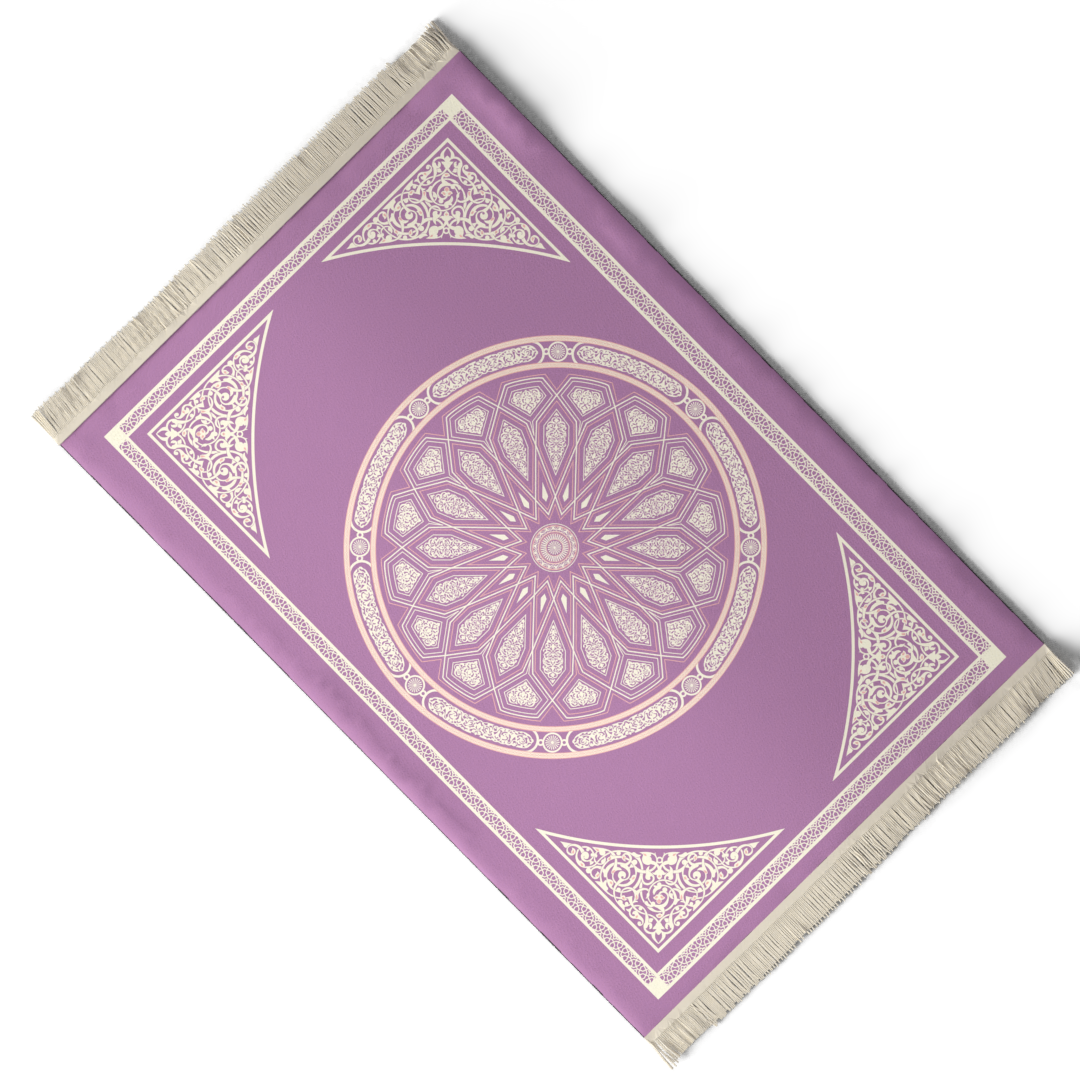 Prayer Mat AL-Qubba Pastel Purple - Velvet