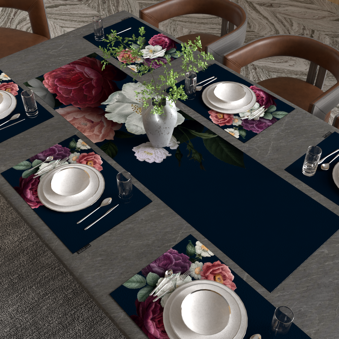 Floral Dreams Placemats & Runner Set