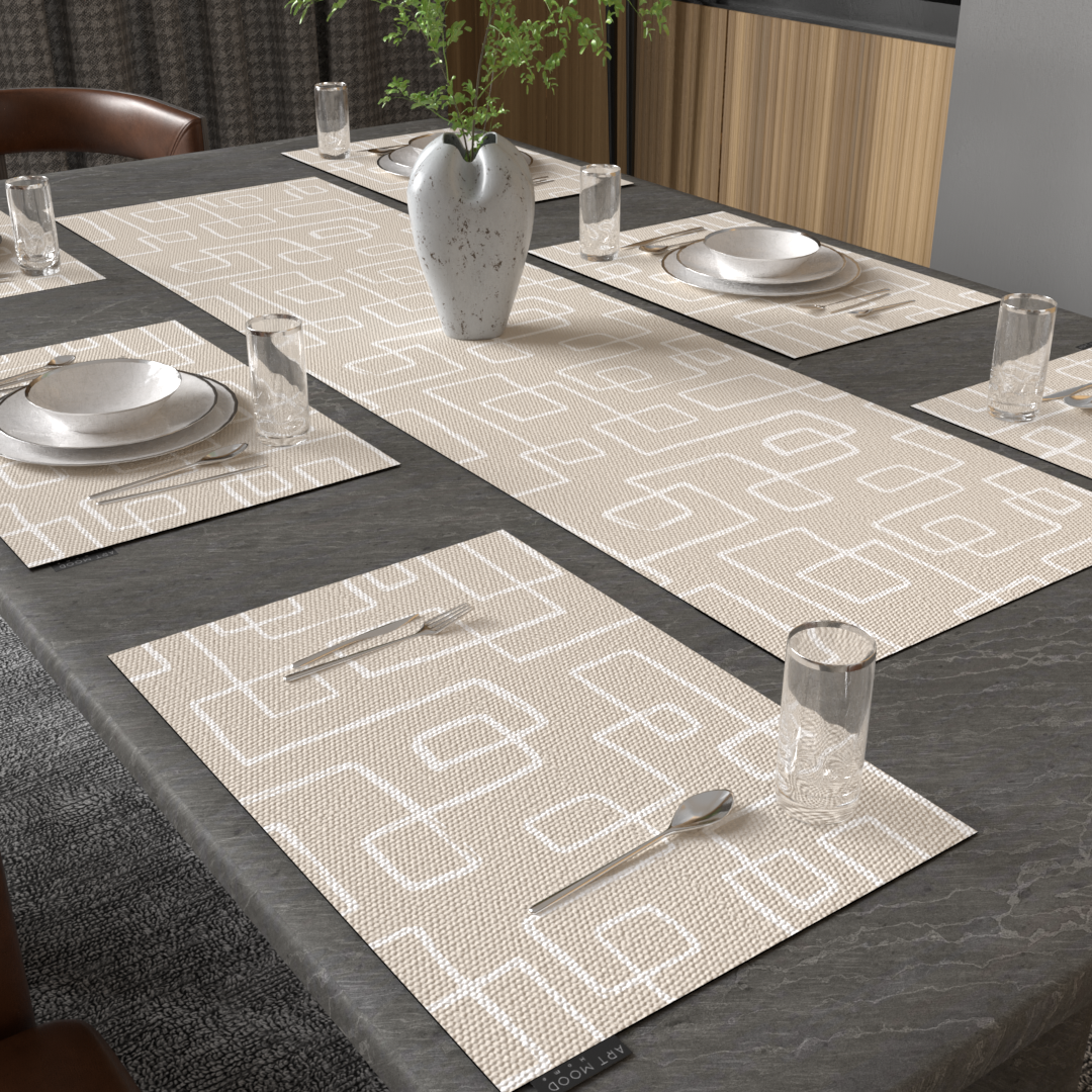 Ensemble de sets de table et chemin de table Haven 01