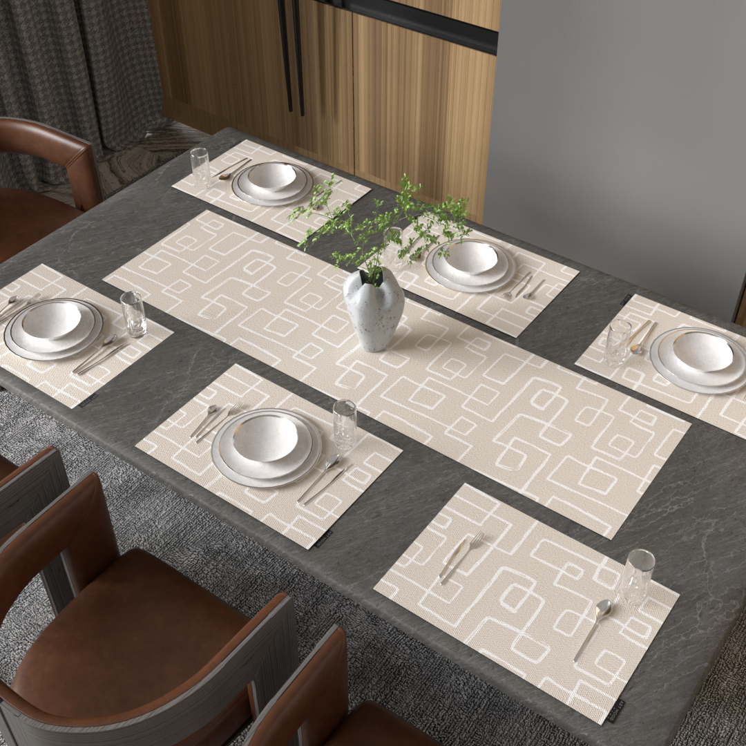 Ensemble de sets de table et chemin de table Haven 01