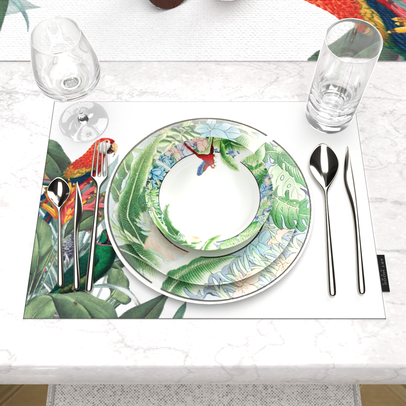 Dazzle Placemats & Runner Set