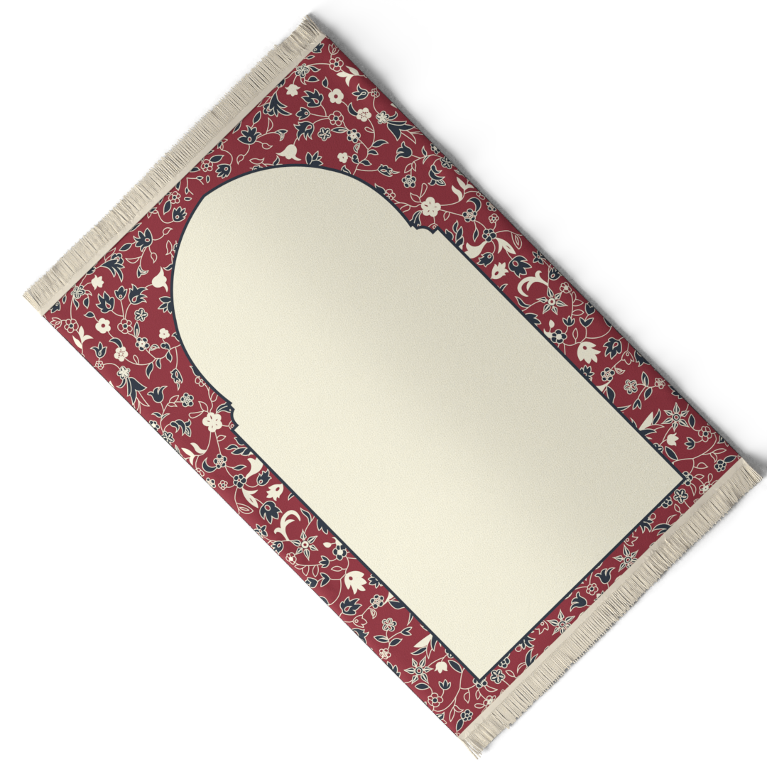 Prayer Mat AL-Rawda Red - Velvet