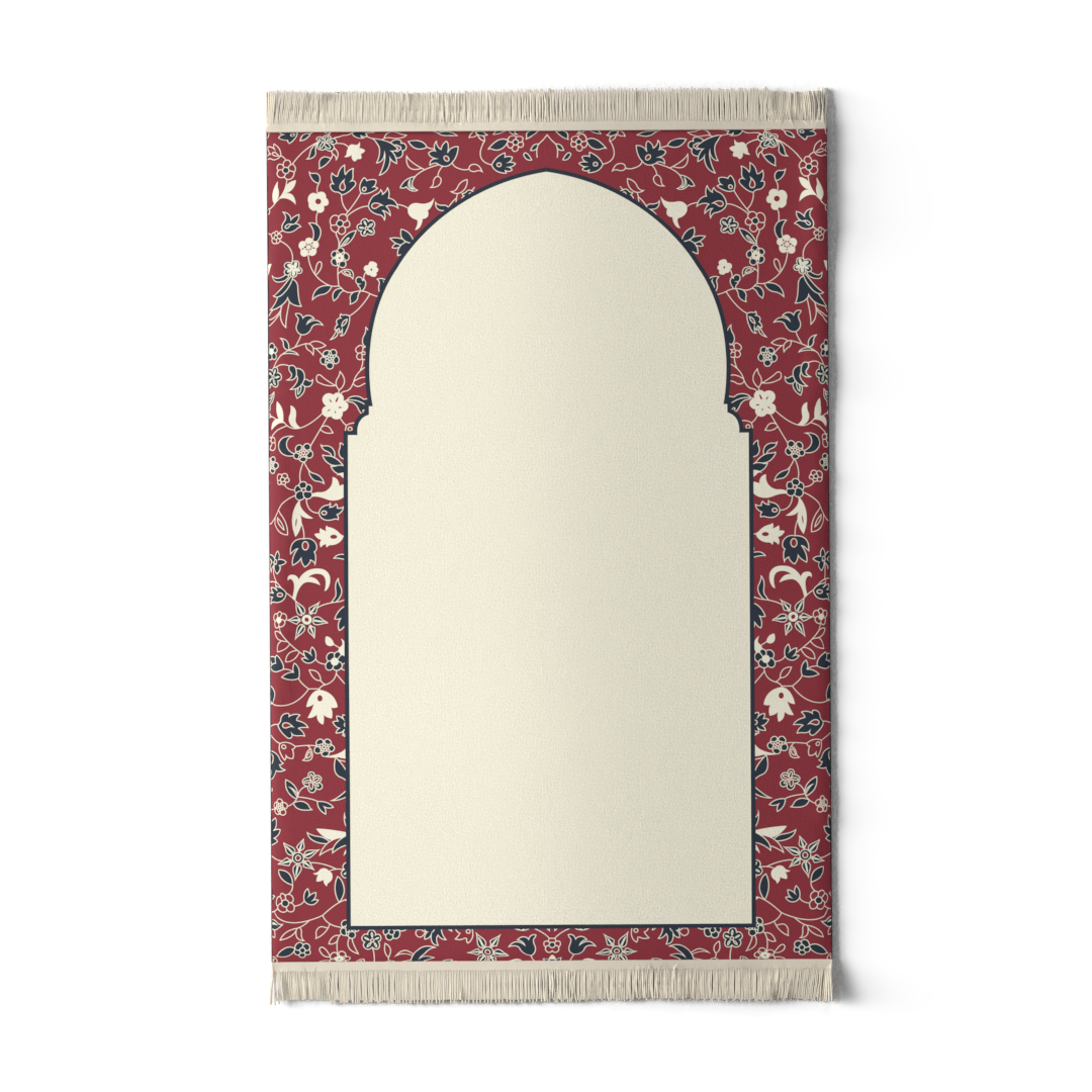 Prayer Mat AL-Rawda Red - Velvet