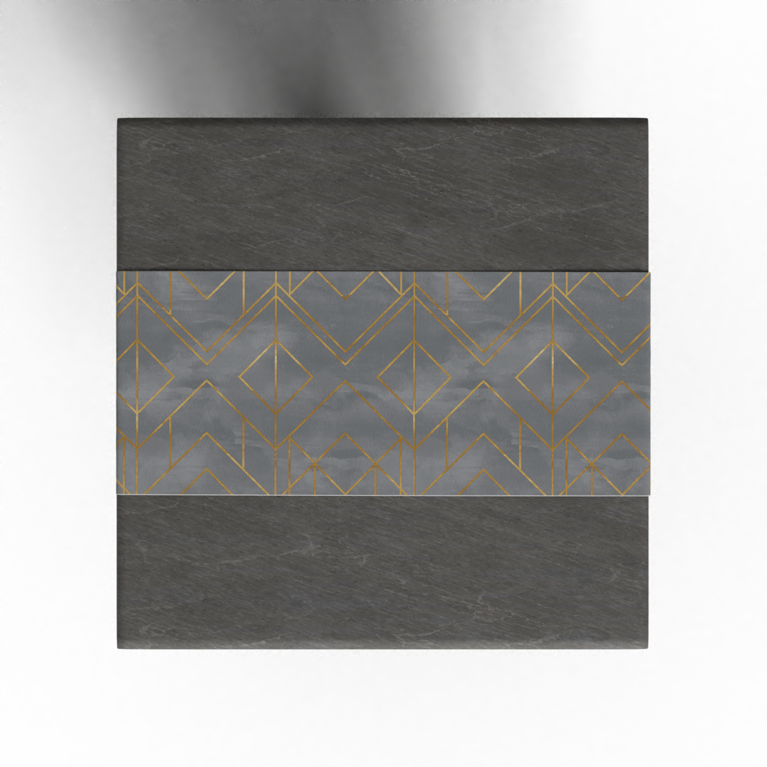 Tapis de passage gris doré