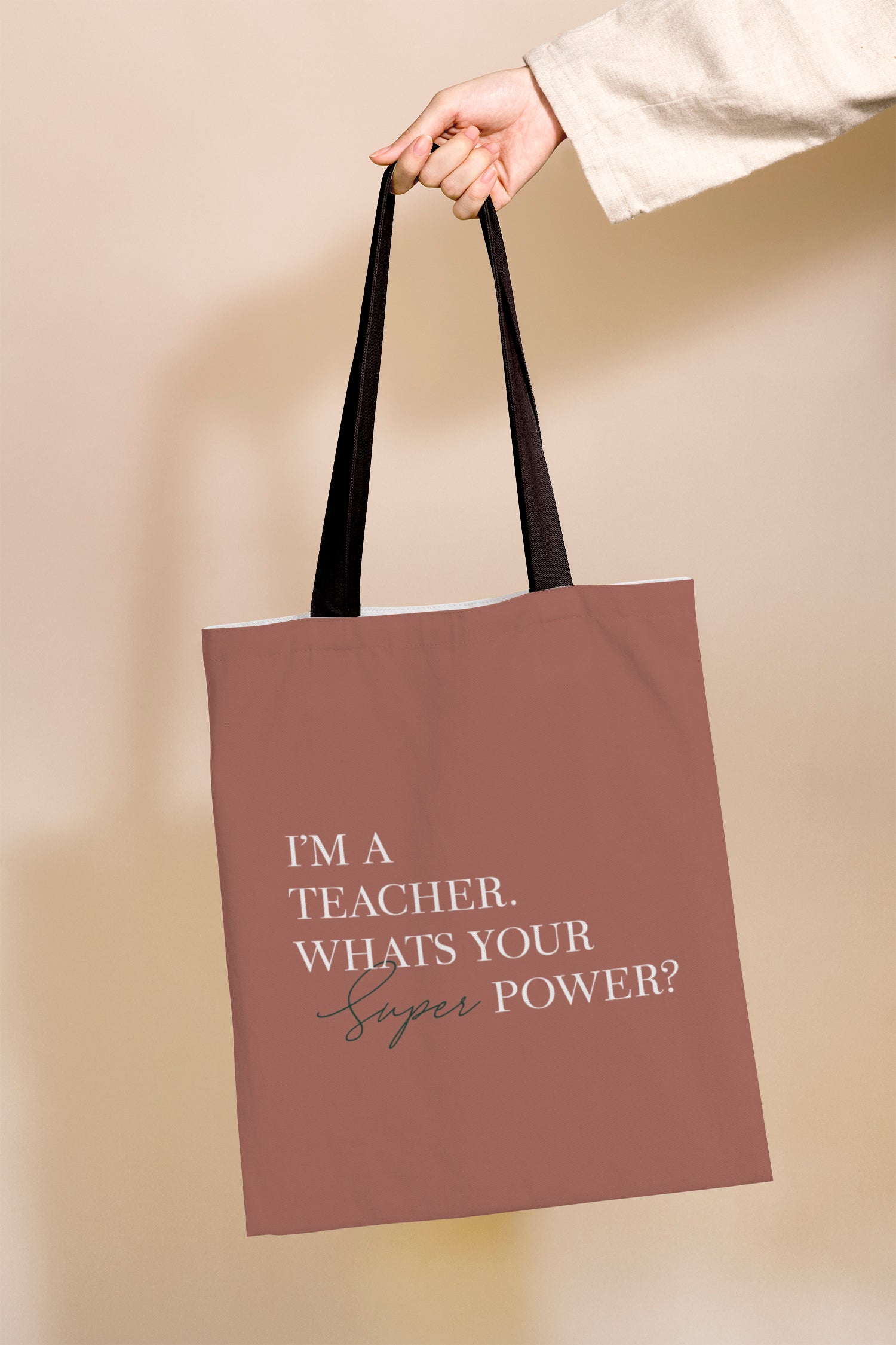 Teacher Power Tote Bag
