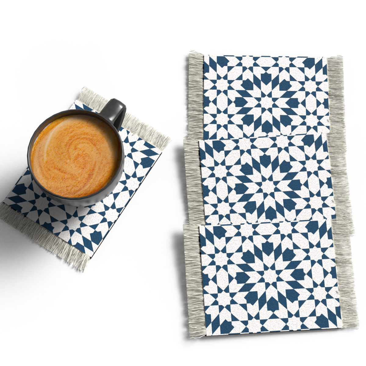 Topaz - RUG COASTER SET