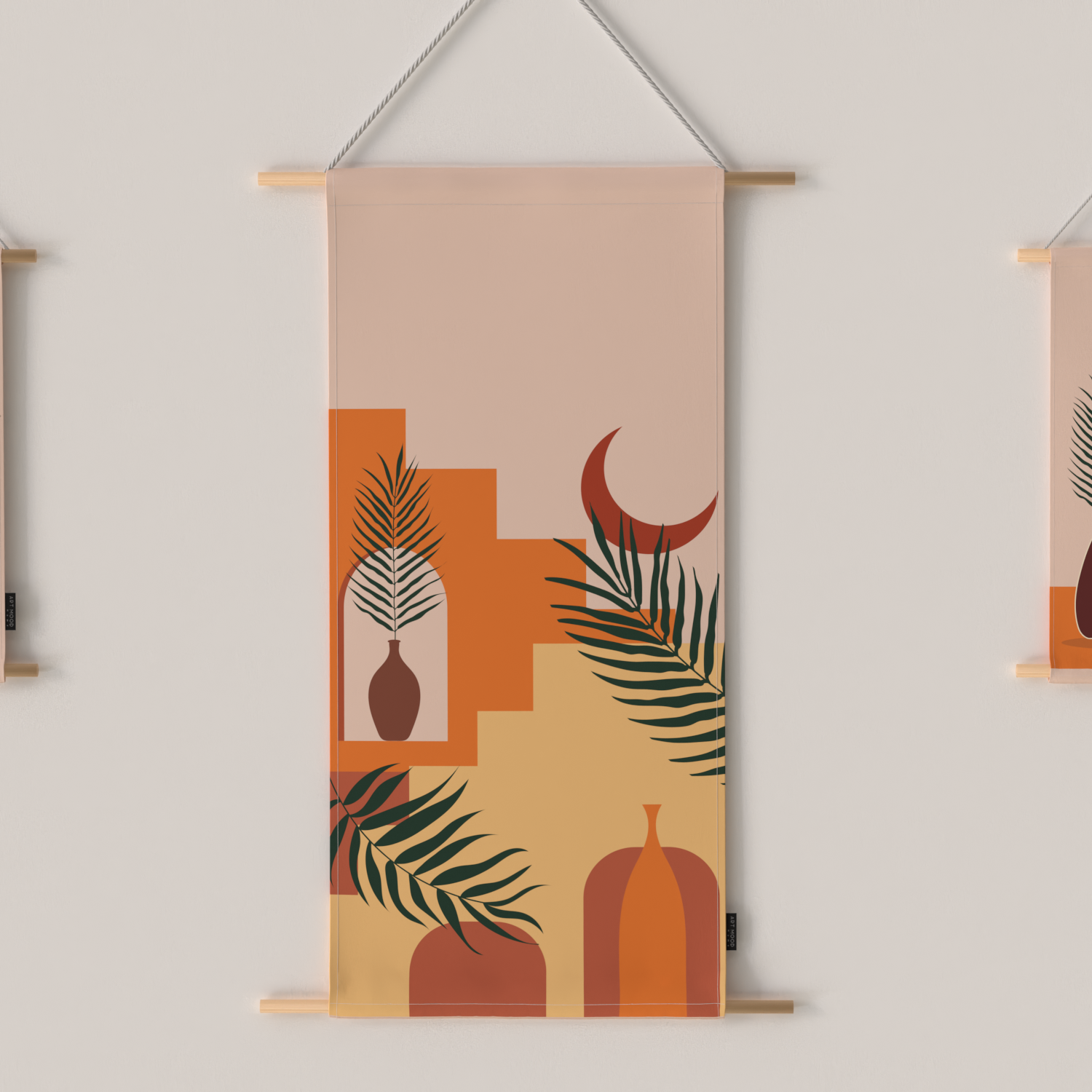 Ensemble d'affiches en tissu Oia