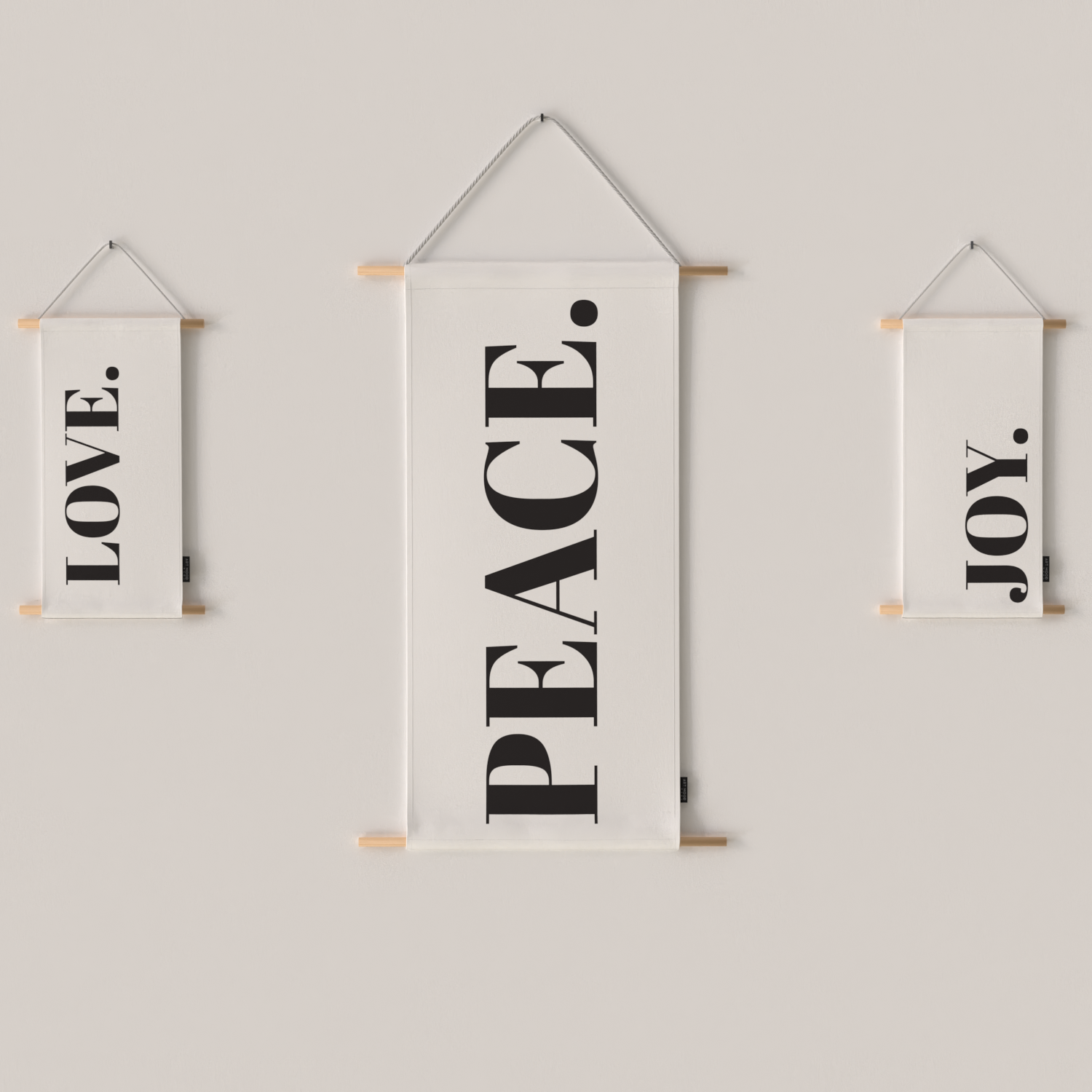 Ensemble d'affiches en tissu de paix