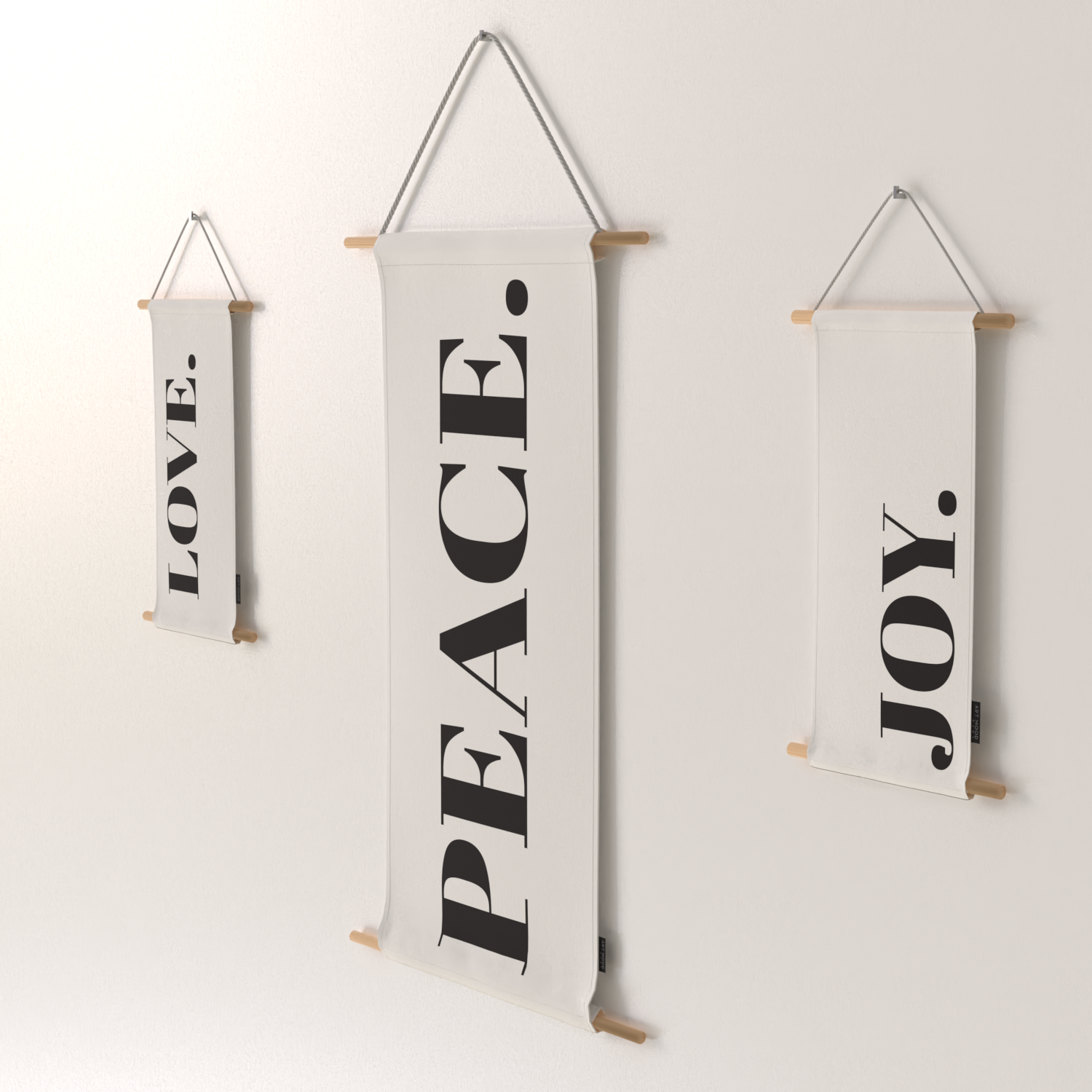 Ensemble d'affiches en tissu de paix