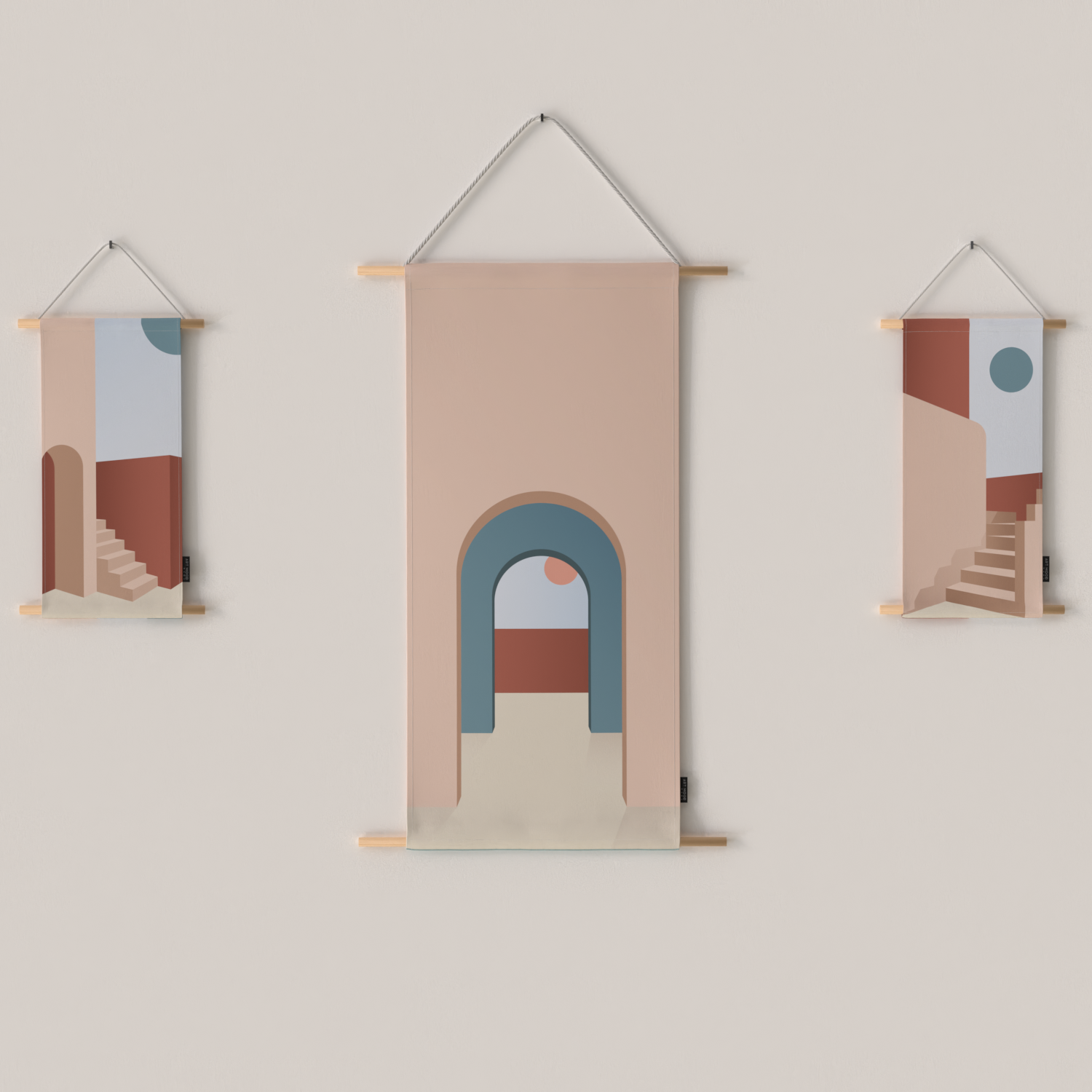 Ensemble d'affiches en tissu Siwa