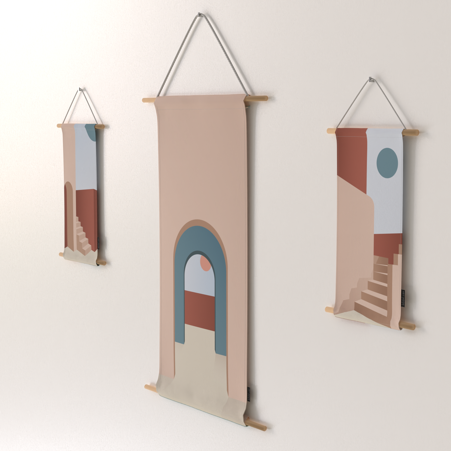 Ensemble d'affiches en tissu Siwa