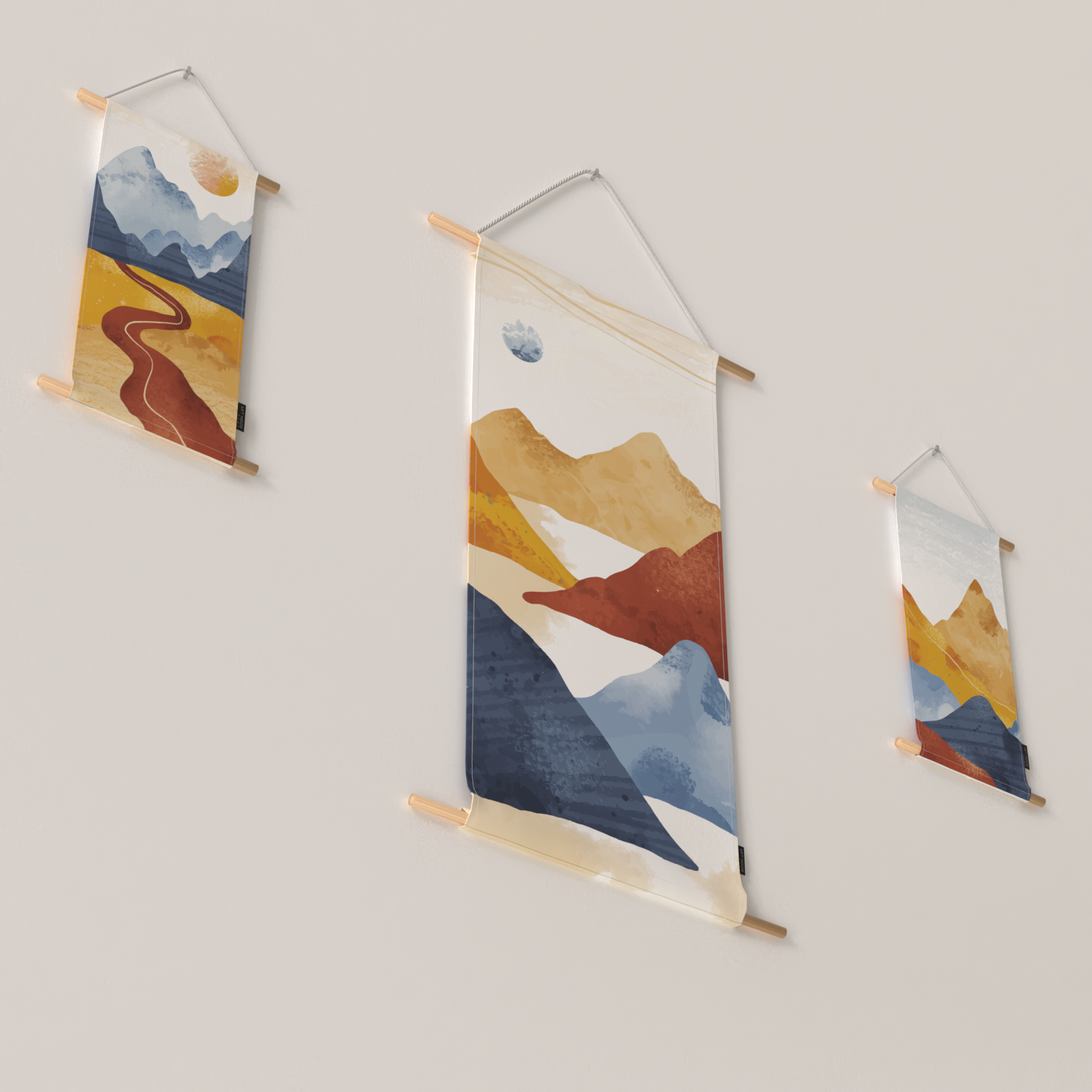 Ensemble d'affiches en tissu Terrian