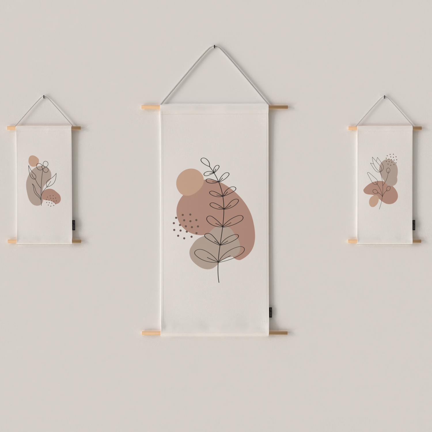 Ensemble d'affiches en tissu Rosa