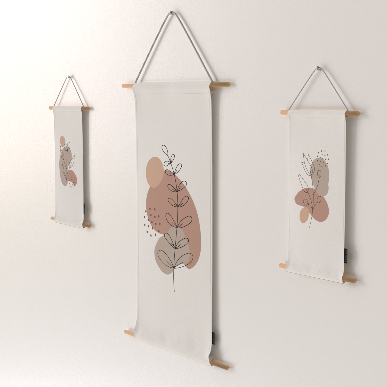 Ensemble d'affiches en tissu Rosa