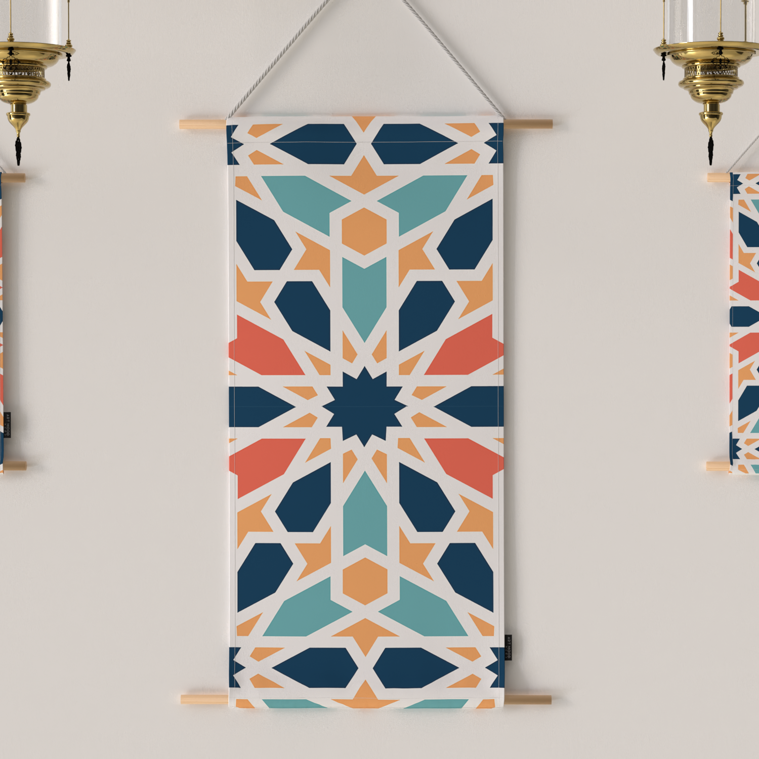 Ensemble d'affiches en tissu Arabesque