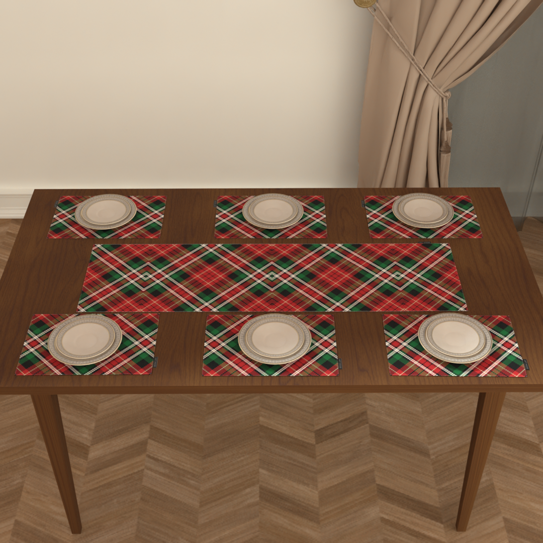 Christmas 2 Placemats & Runner Set