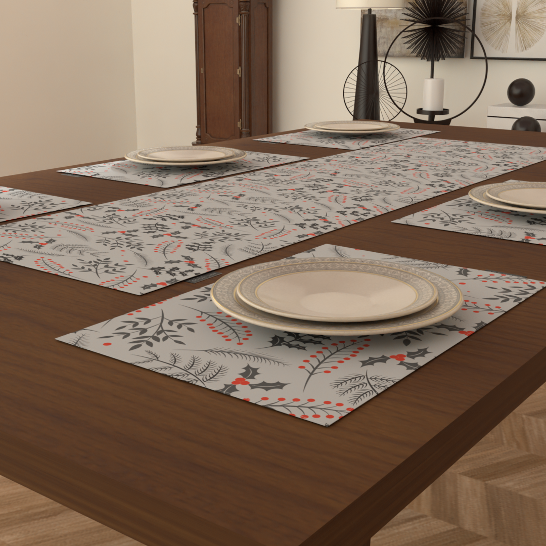 Christmas 8 Placemats & Runner Set