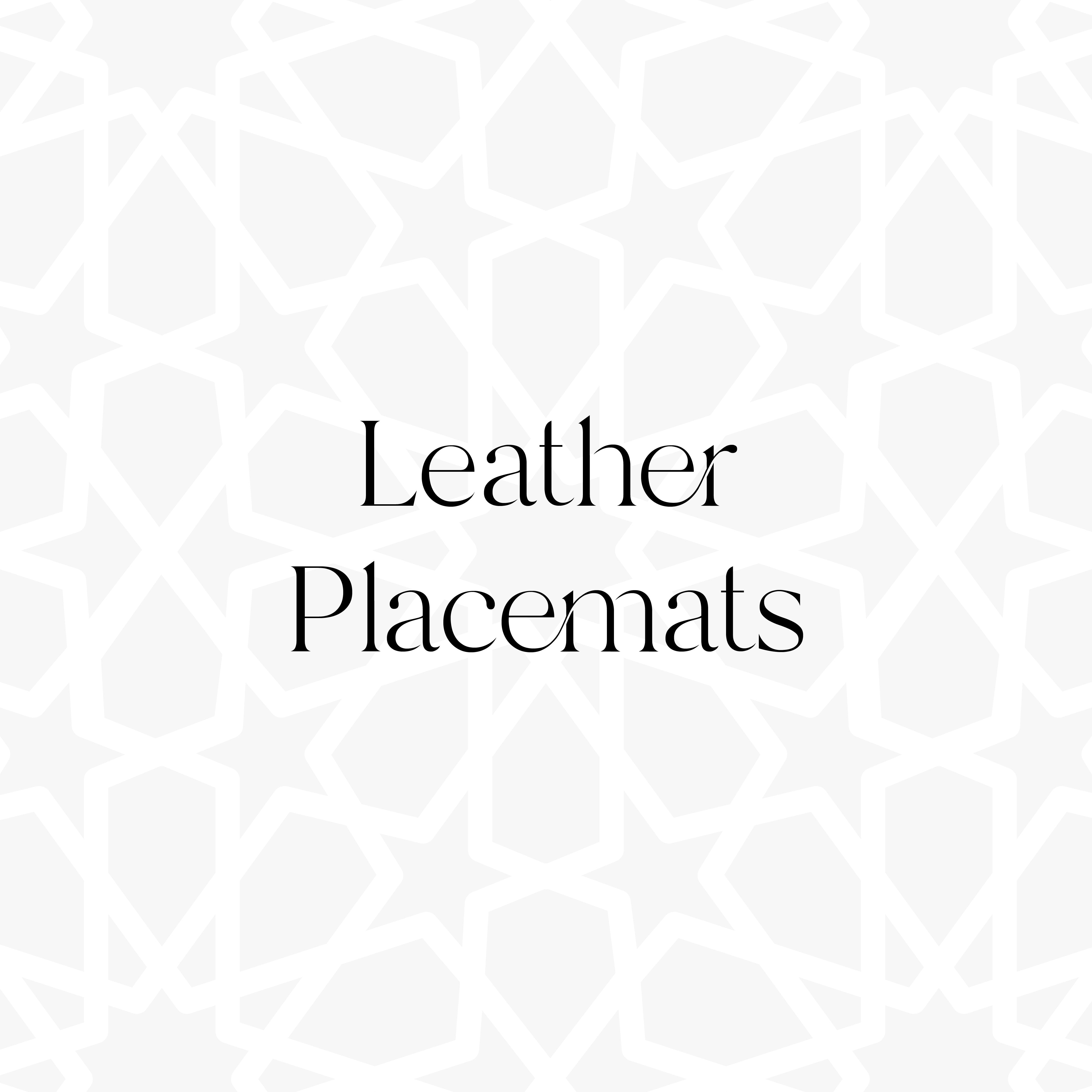 Ramadan Leather Placemats Collection