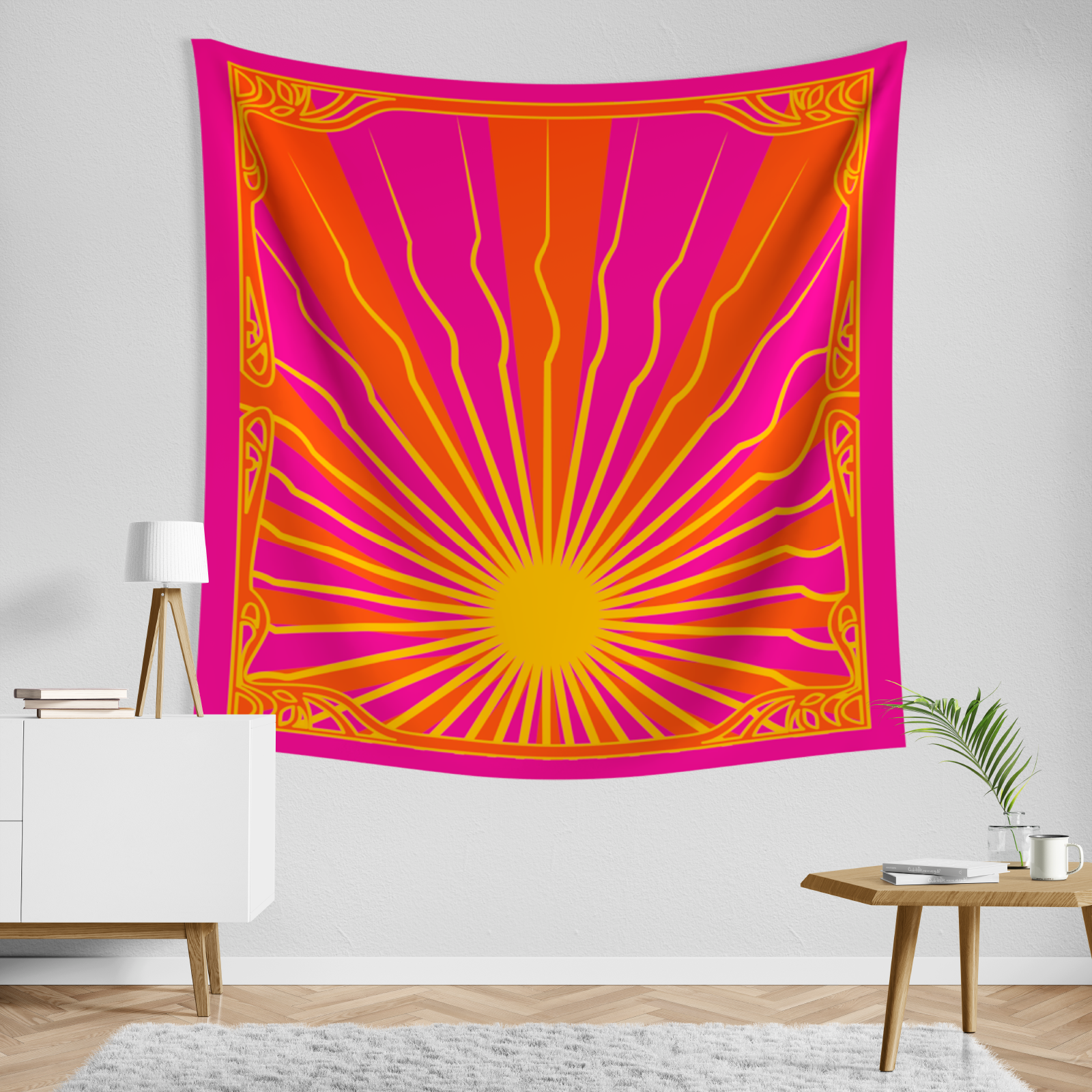 Pinky Sun Tapestry