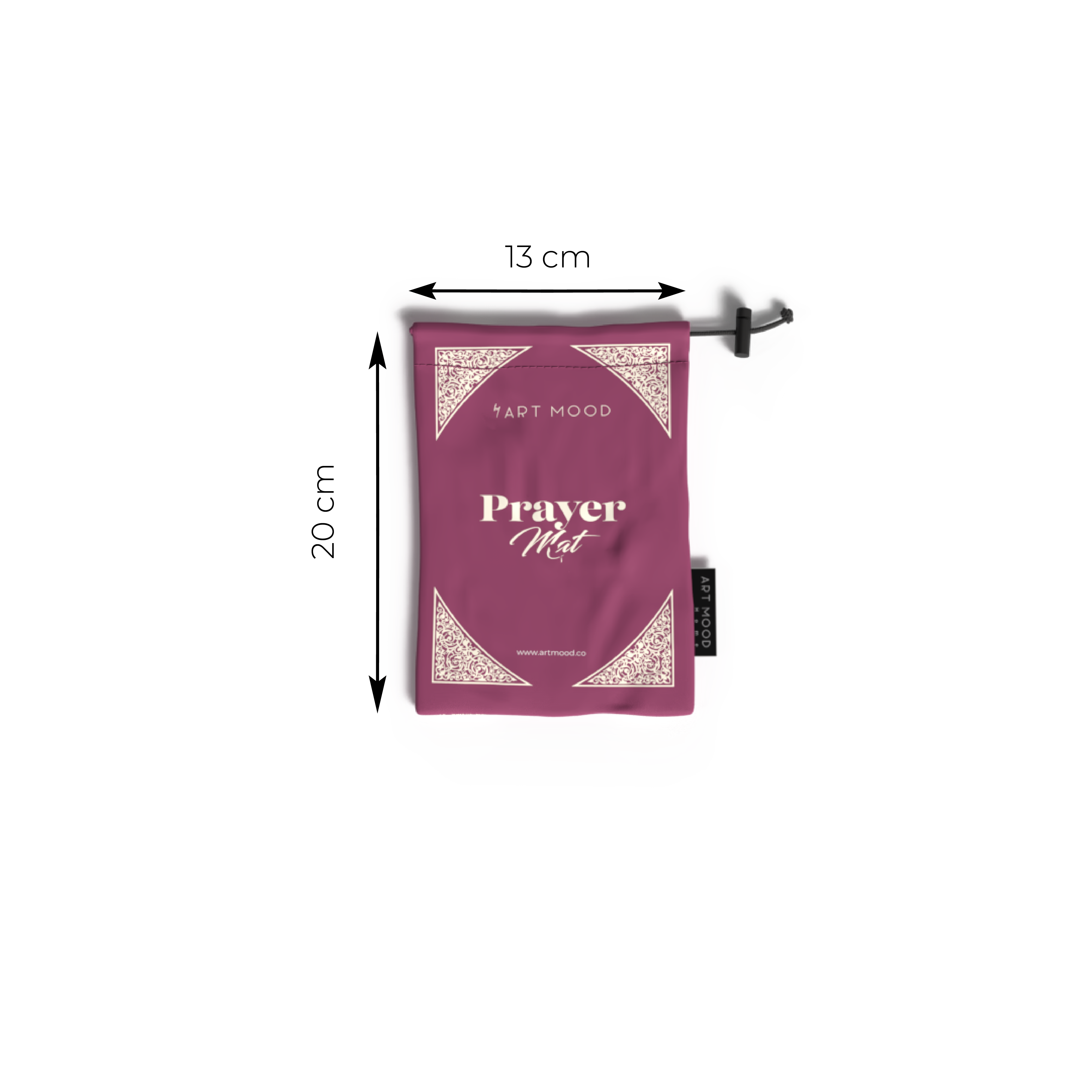 Prayer Mat AL-Qubba Purple - Waterproof Pocket Size