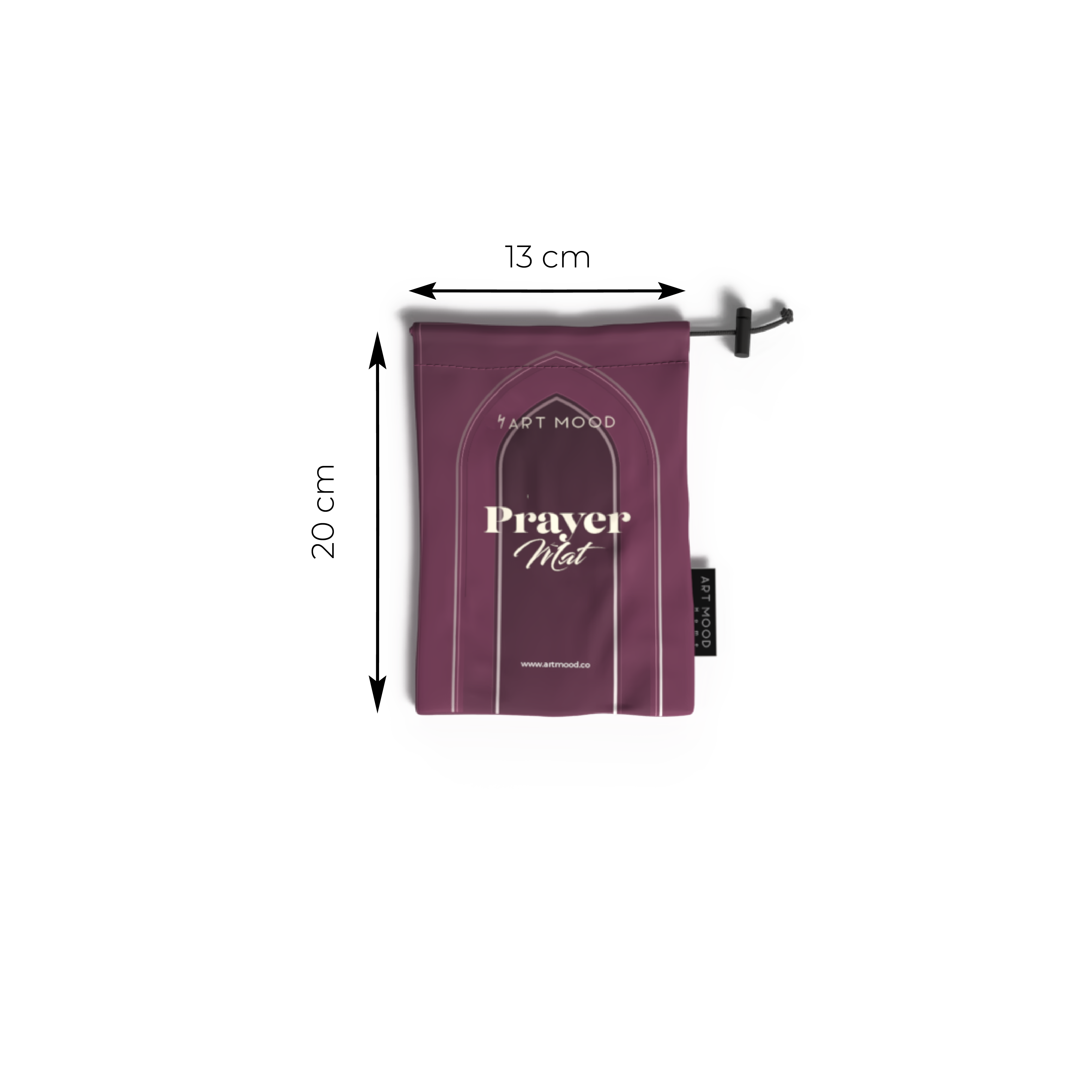 Prayer Mat AL-Taqwa Purple - Waterproof Pocket Size