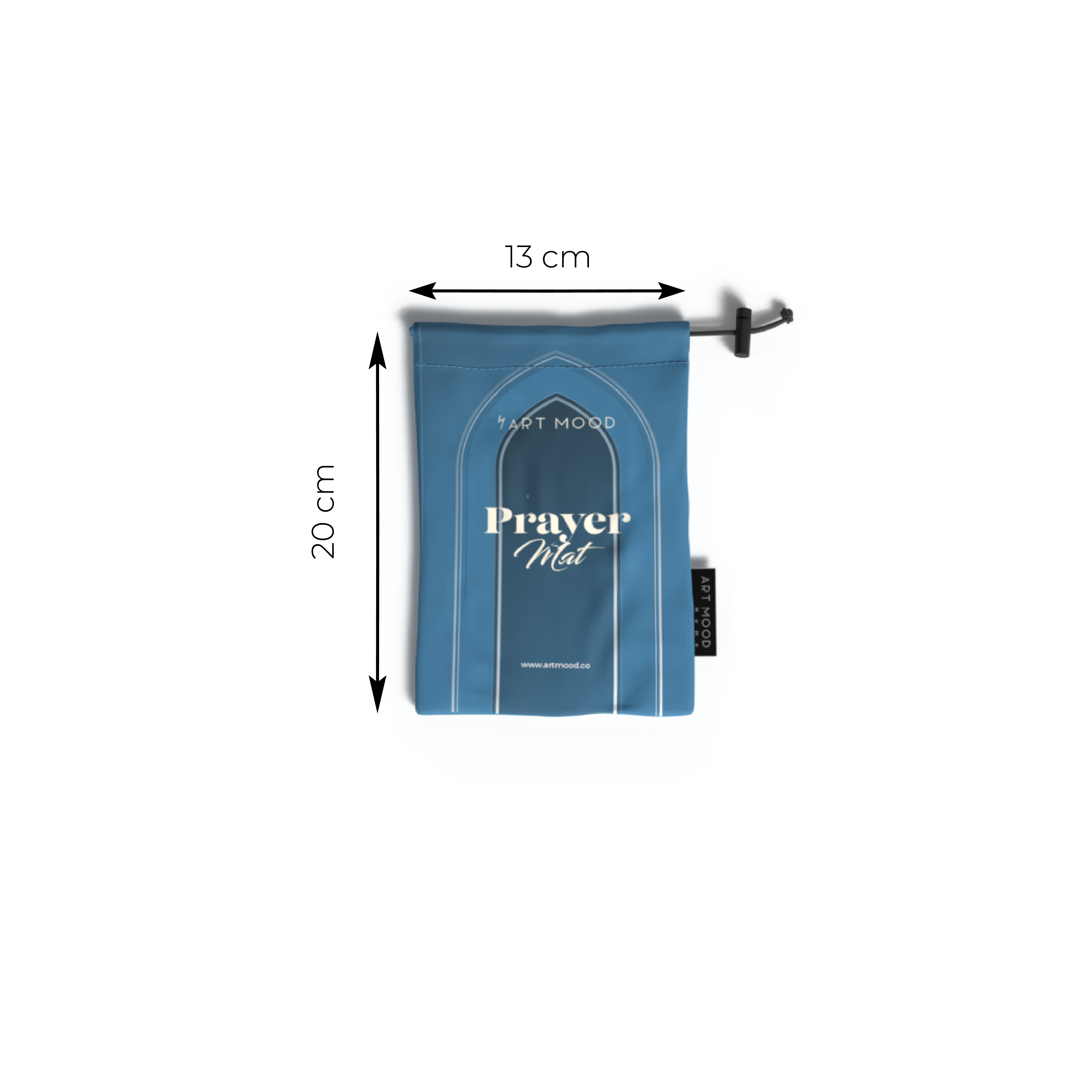 Prayer Mat AL-Taqwa Blue - Waterproof Pocket Size