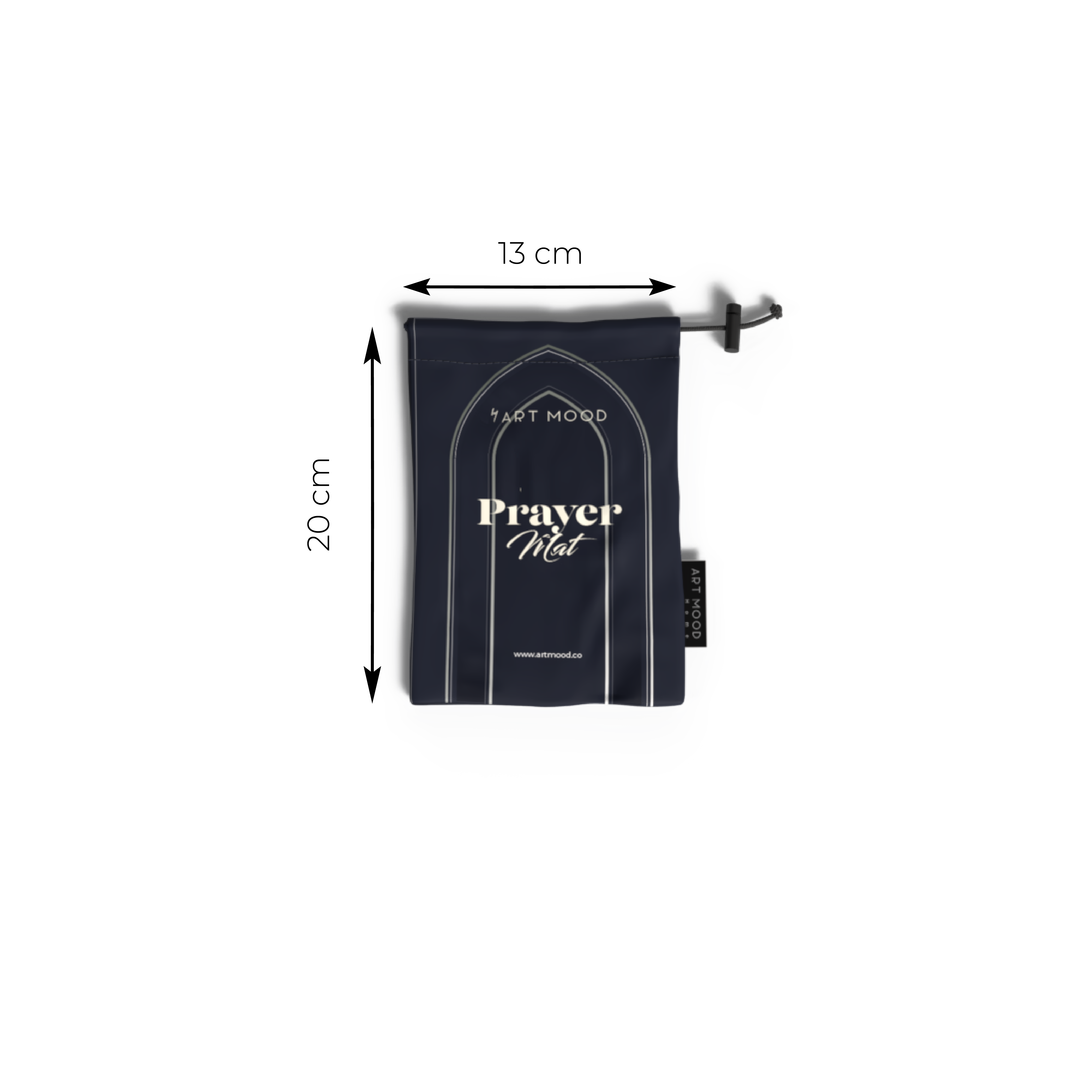 Prayer Mat AL-Taqwa Dark Blue - Waterproof Pocket Size