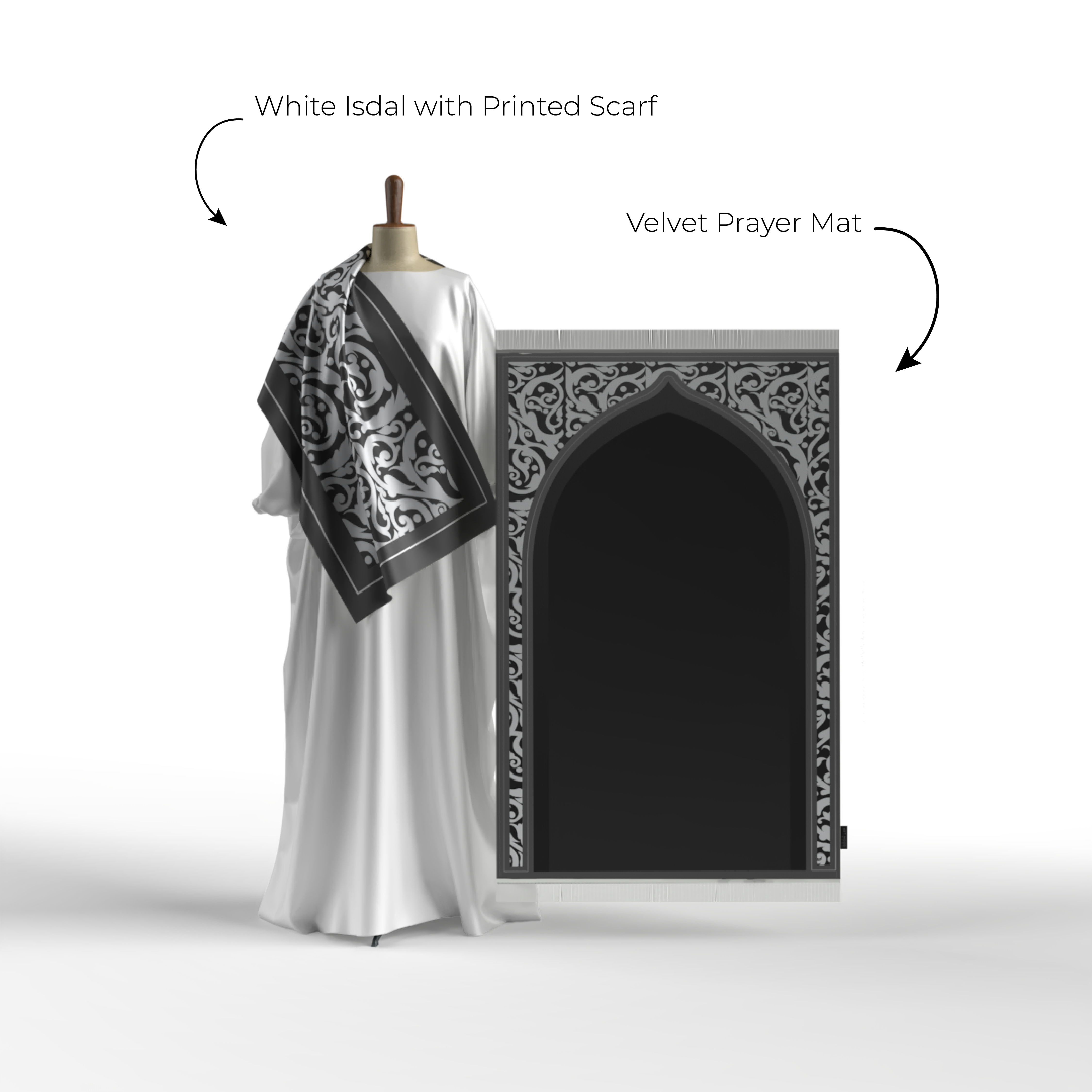 Prayer Wear - Isdal AL-HEDAYA GREY