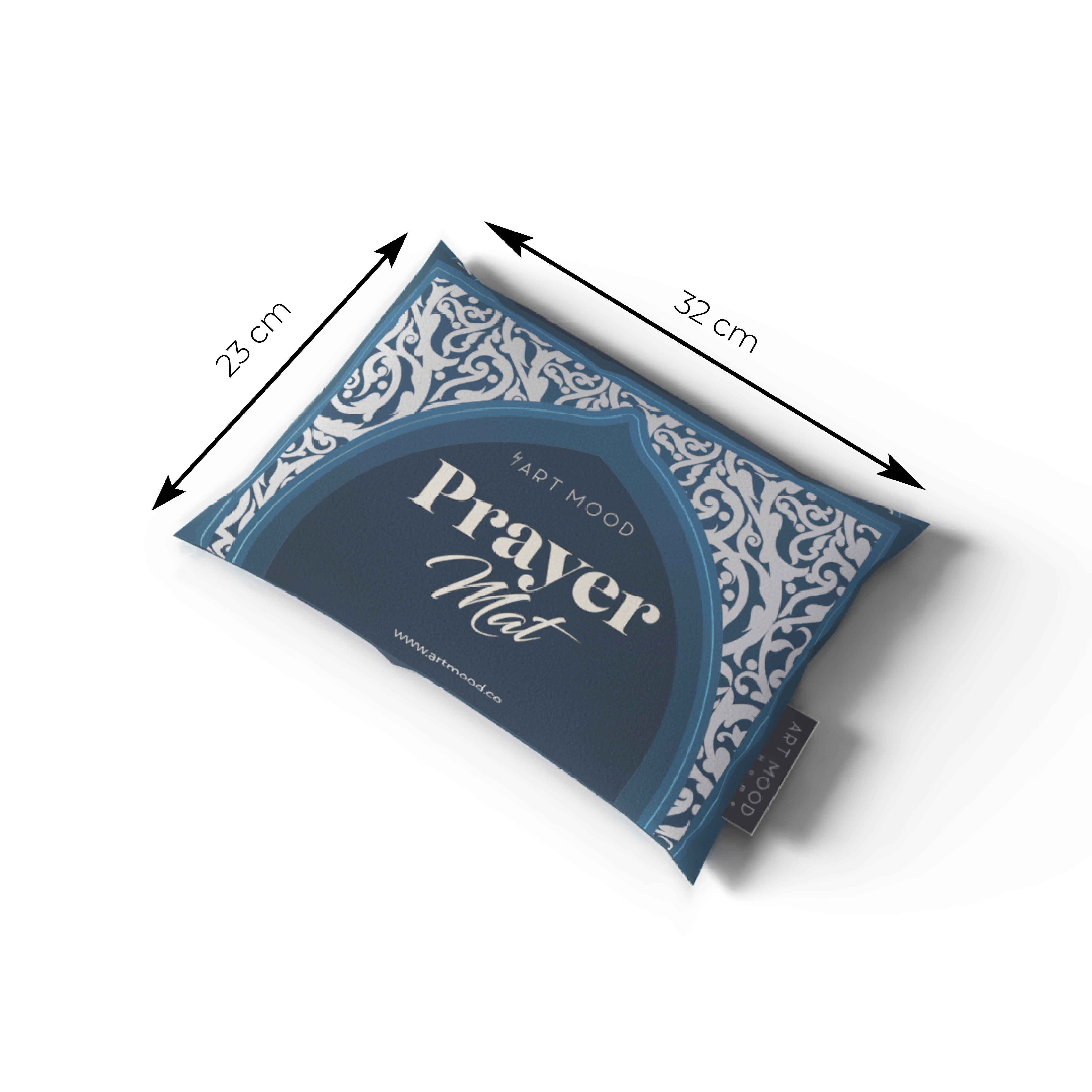 Prayer Mat AL-Hedaya Blue - Velvet