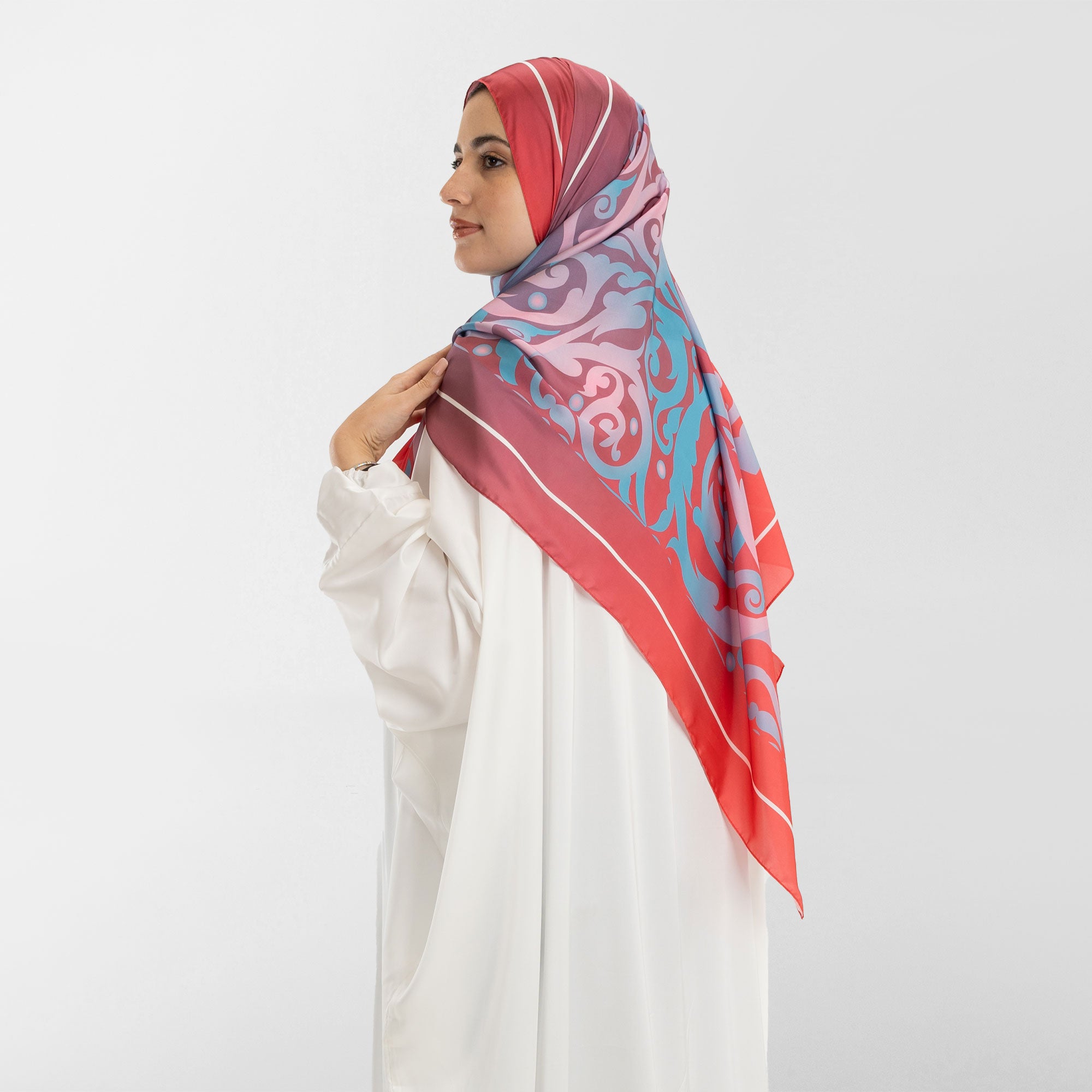 Prayer Wear - Isdal AL-HEDAYA FUCHSIA & TURQUOISE